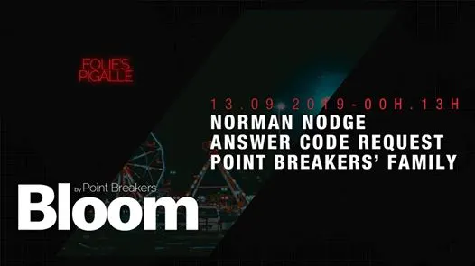 Bloom W/ Norman Nodge & Answer Code Request Cover