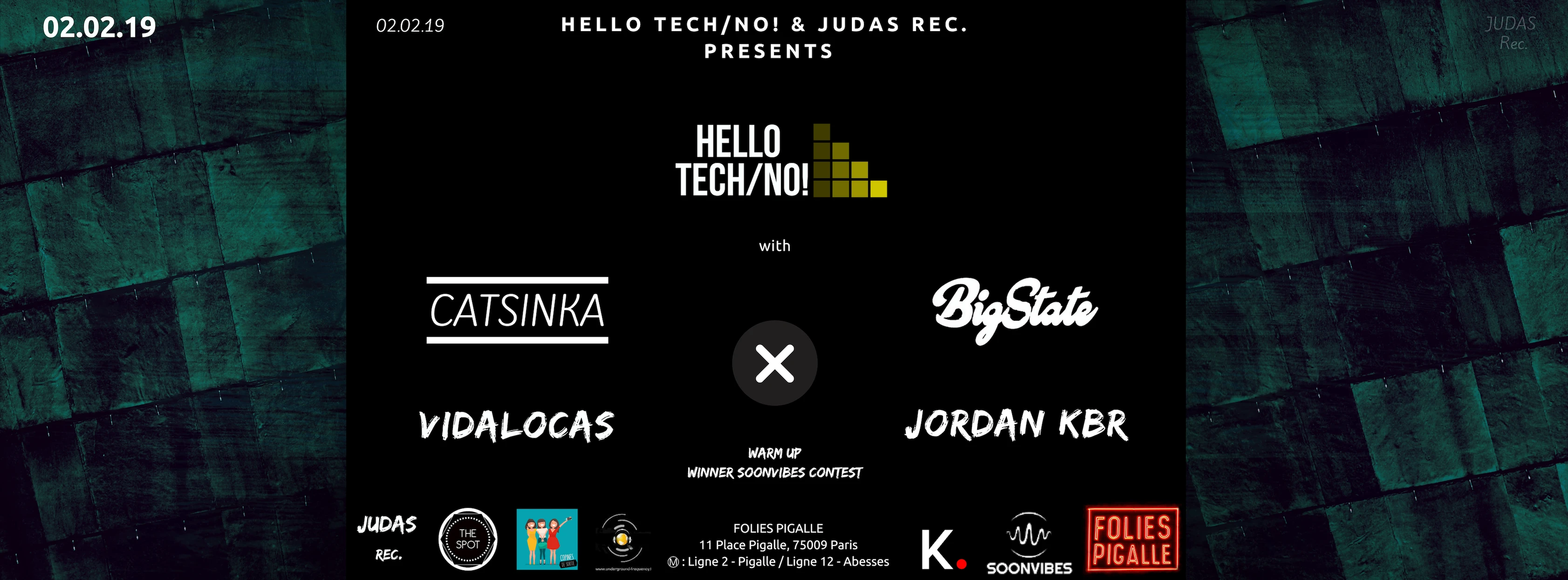 Hello Tech/No! - Catsinka X Bigstate X Vidalocas X Jordan Kbr Cover