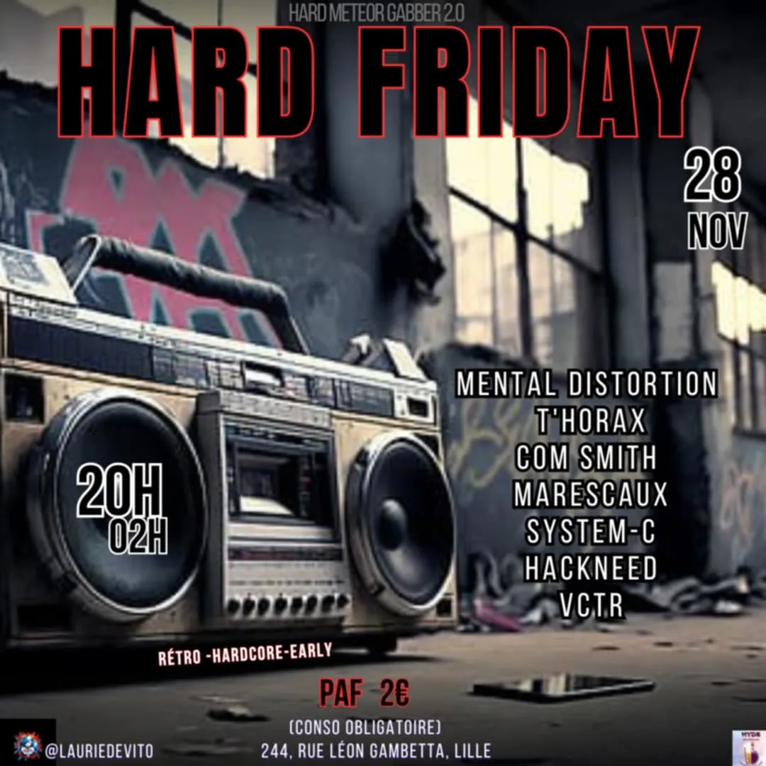 Hard Friday - Hyde X Meteor Gabber 2.0 Cover