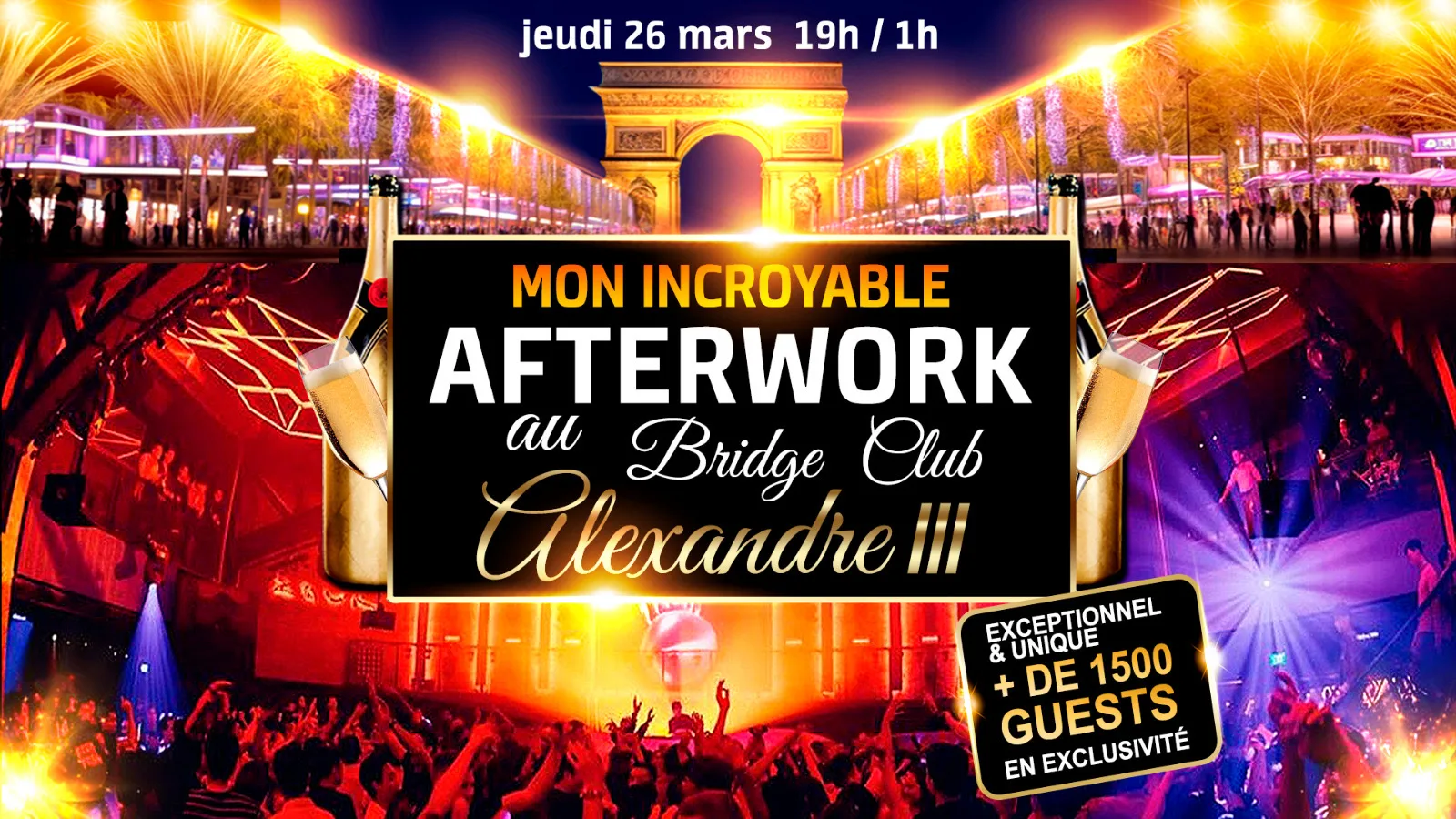 Le + Grand Afterwork De Paris Au Bridge Club 1600 Personnes Cover