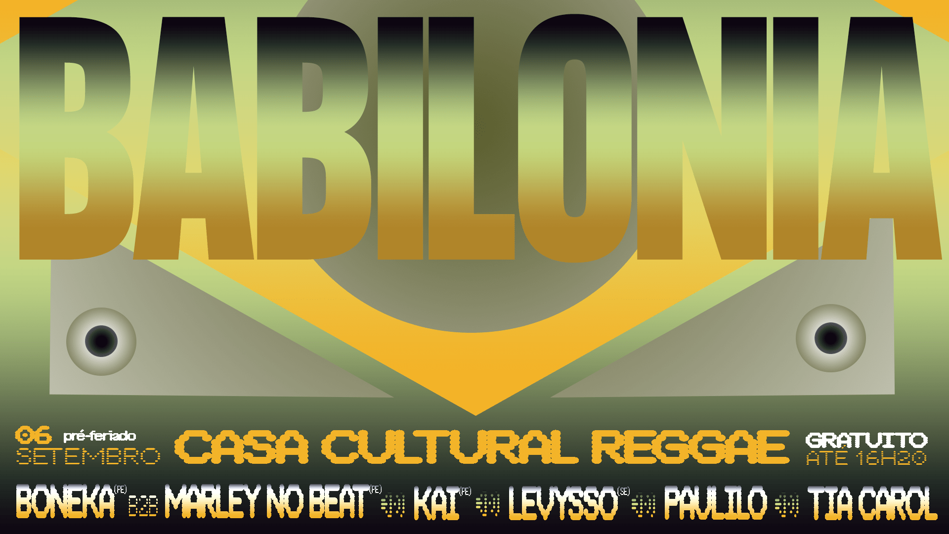 Babilonia (Pré-Feriado) @ Casa Cultural Reggae Cover