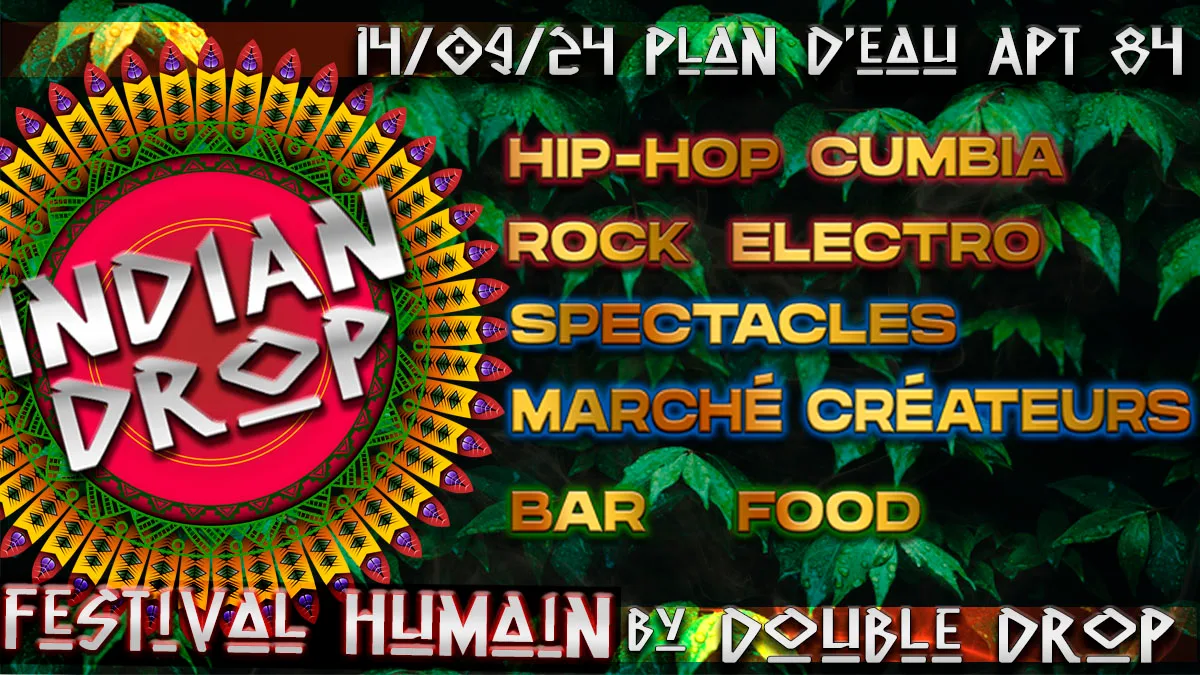 Indian Drop 2024  Festival Humain Éclectique Cover