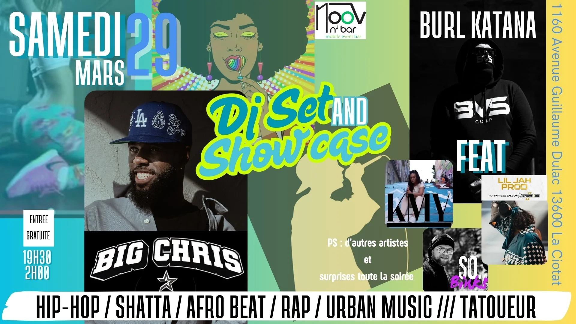 La Ciotat / Urban Music / Afrobeat / Shatta / R&B / Rap / Cover