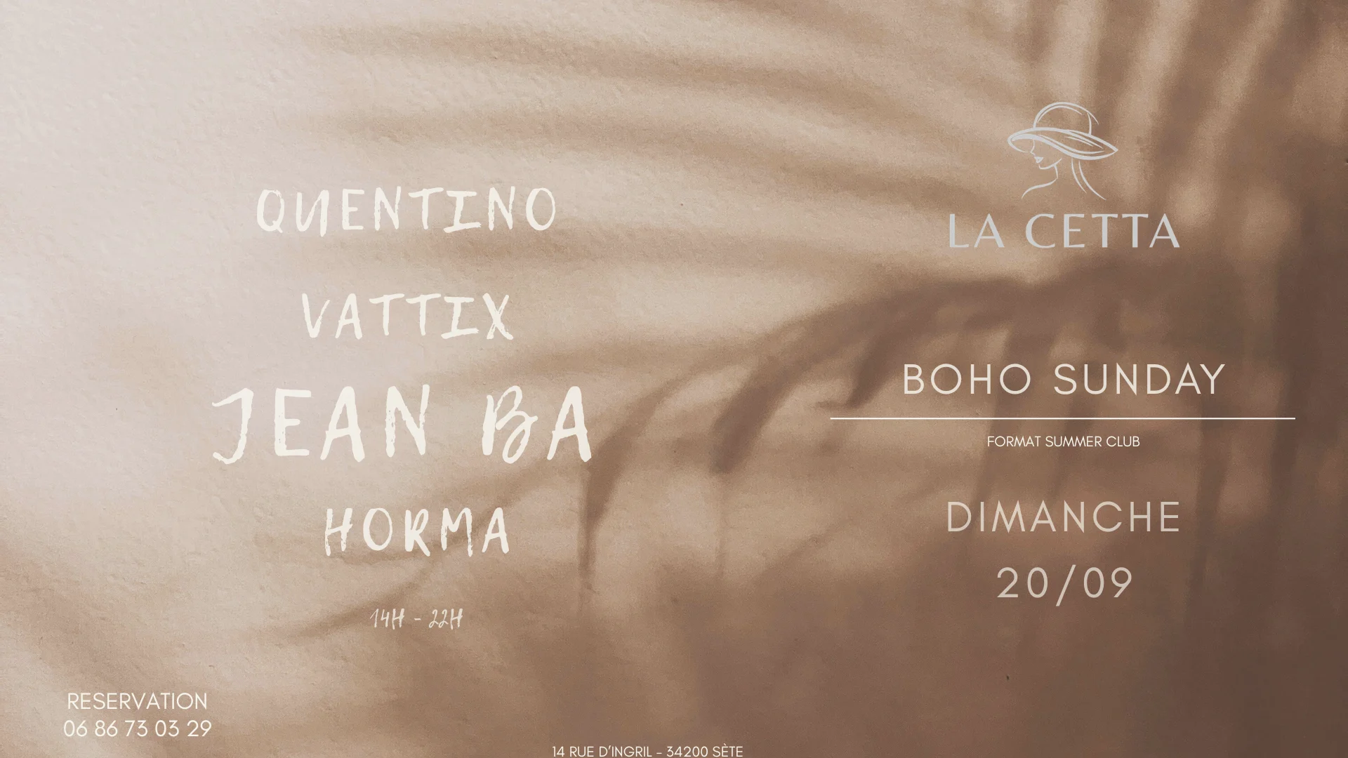 Boho Sunday - La Cetta - 20 Septembre 2026 Cover