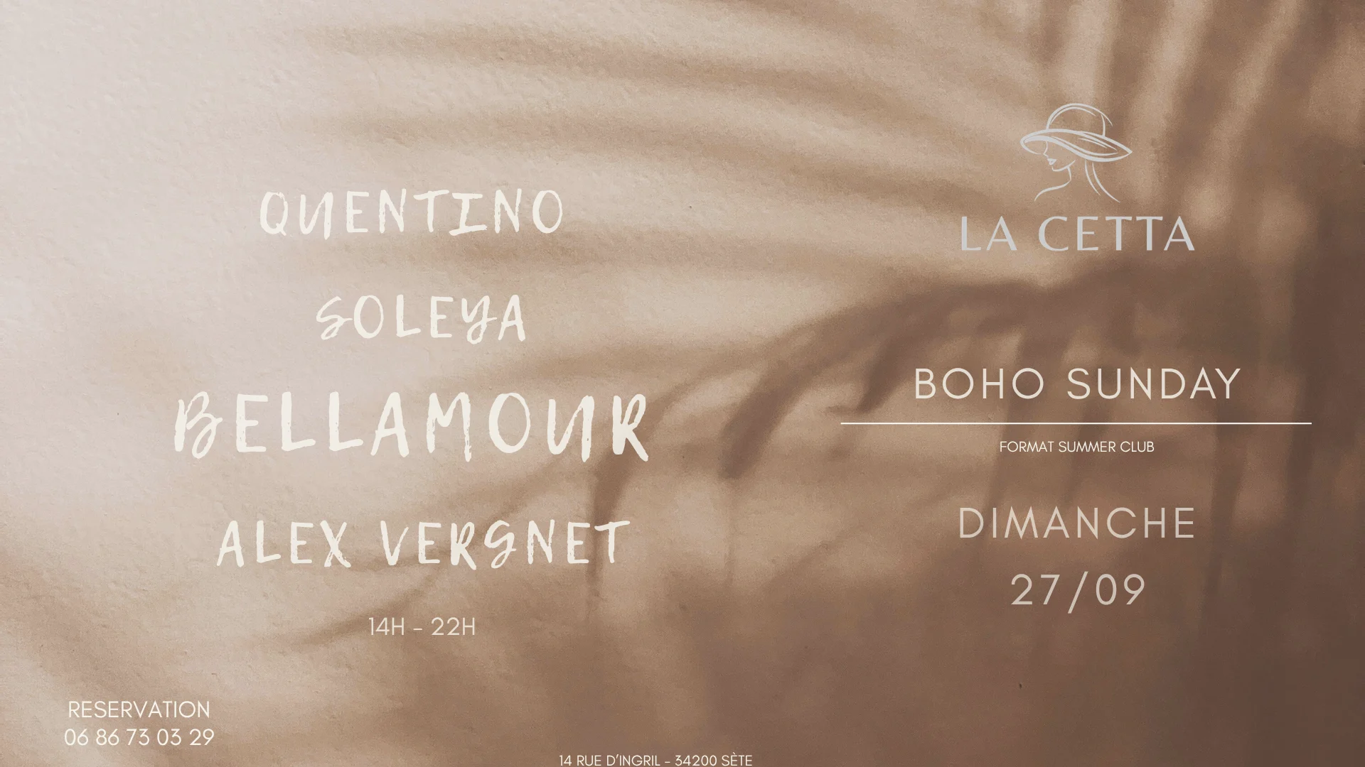 Boho Sunday - La Cetta - 27 Septembre 2026 Cover