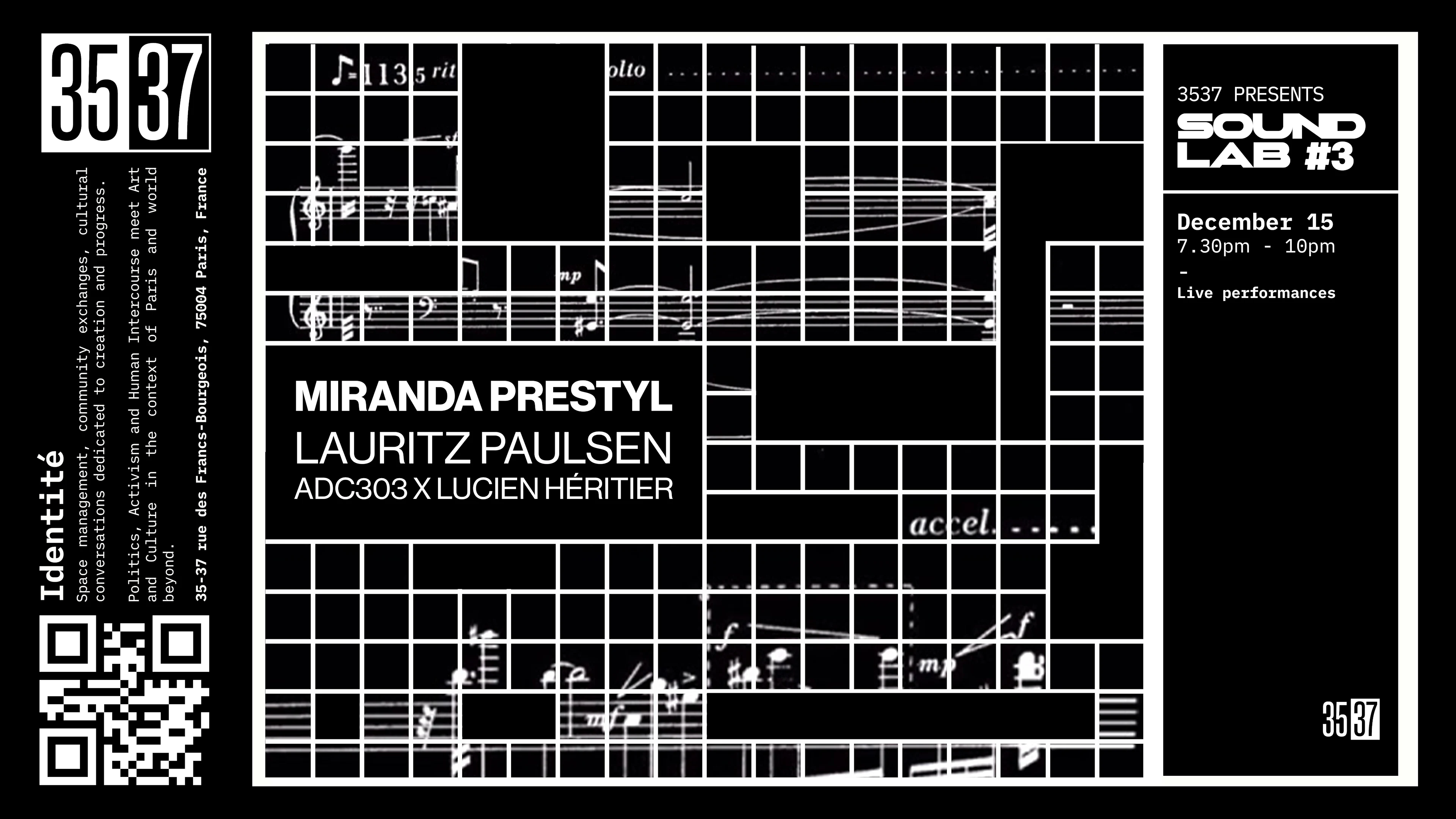 Sound Lab #3 Miranda Prestyl - Lauritz Paulsen  And More... Cover