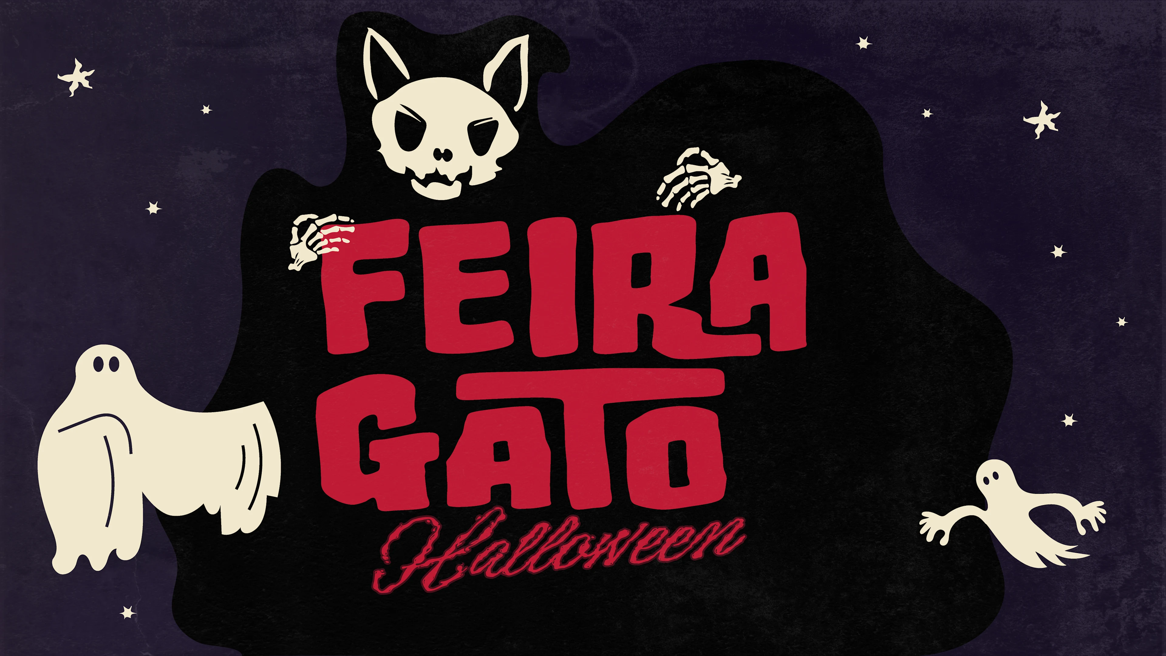 Halloween Feira Gato Cover