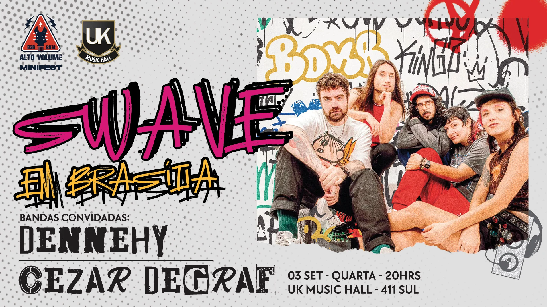 Swave + Dennehy + Cezar Degraf Em Brasília Cover