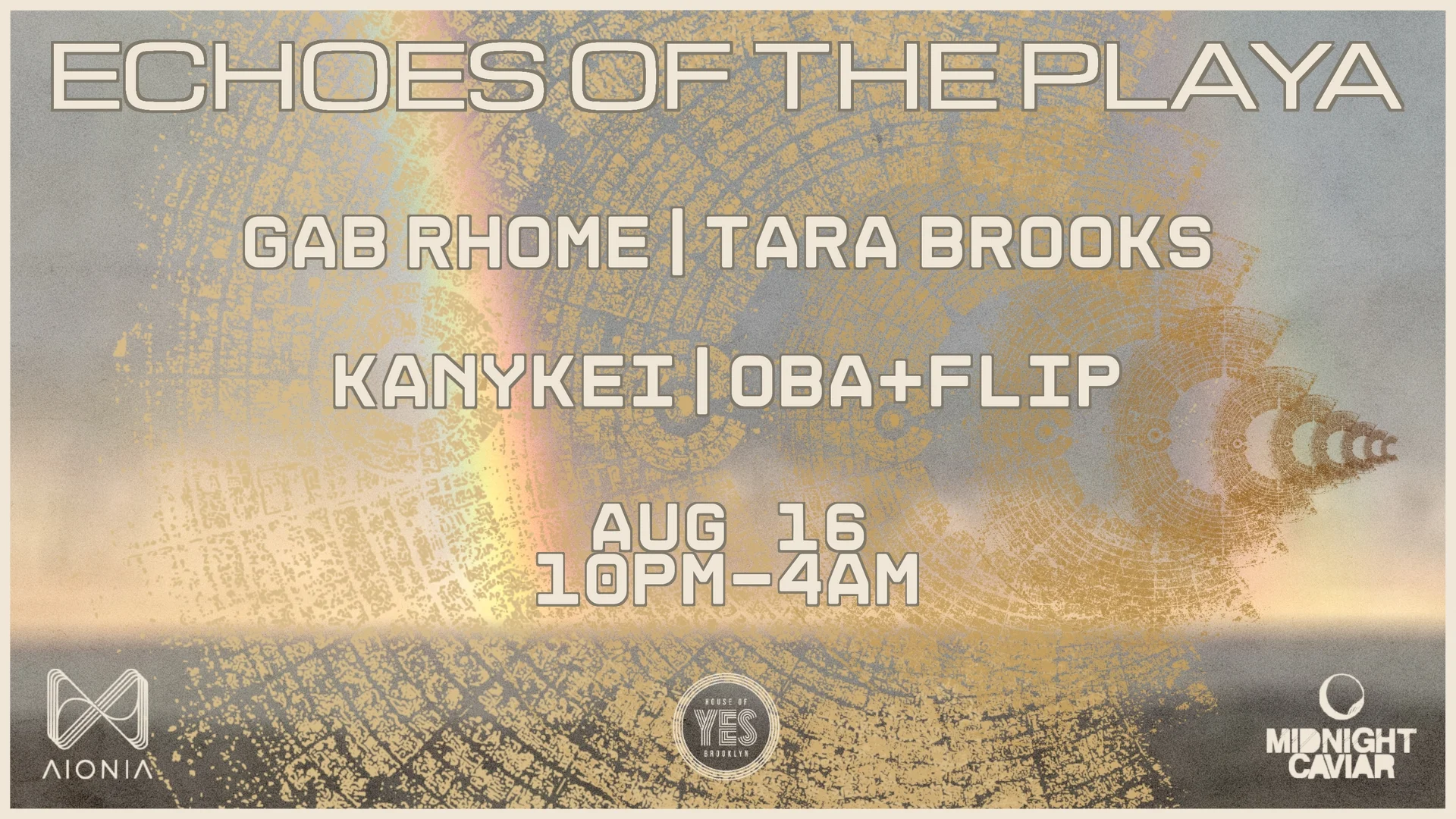 Echoes Of The Playa: Gab Rhome · Tara Brooks ·  Oba+Flip ++ Cover