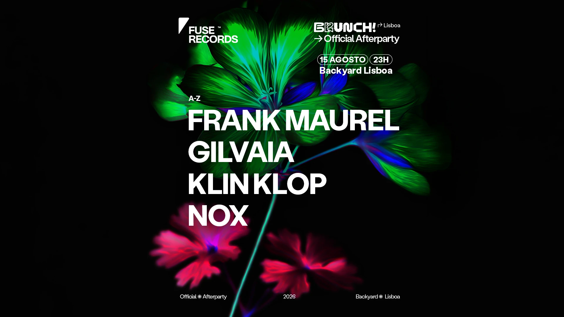 Brunch Electronik X Fuse Records: Official Afterparty Cover