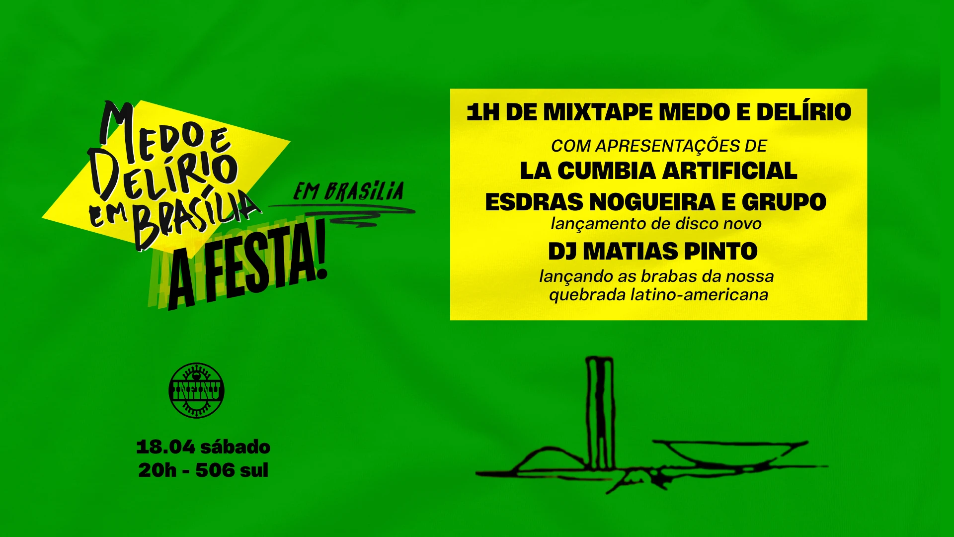 Medo Em Delírio Em Brasília, Em Brasília - A Festa Cover