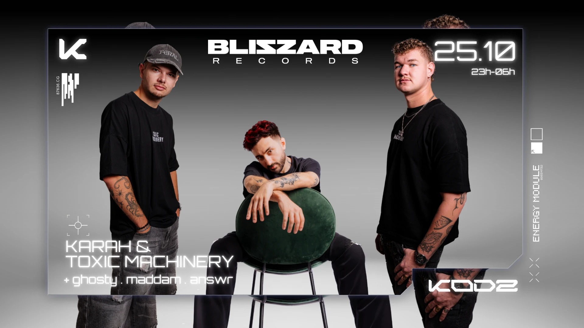 Kodz X Blizzard Records : Karah & Toxic Machinery & More Cover