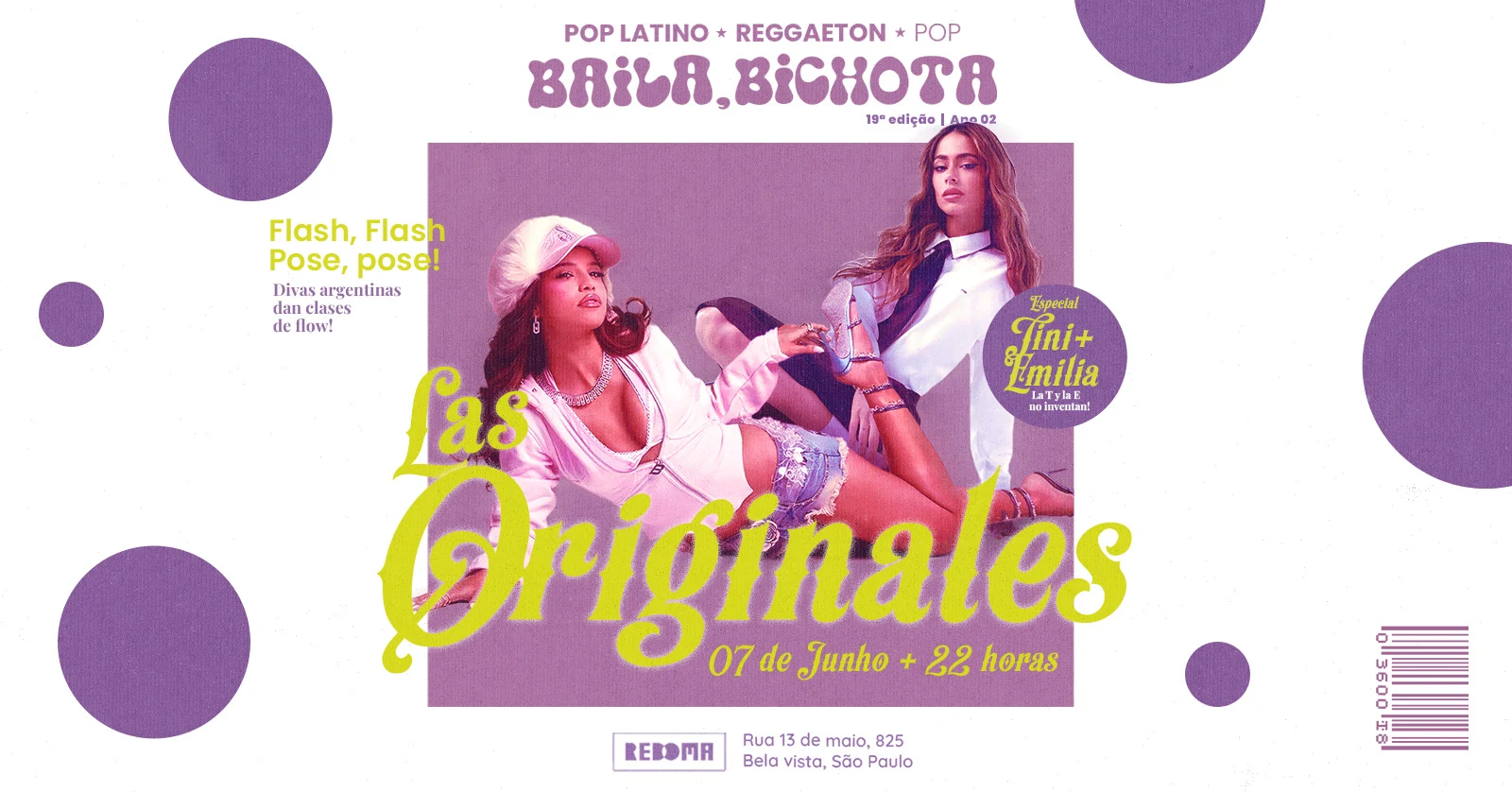 07/06 - Baila, Bichota: Las Originales Na Redoma Bixiga Cover