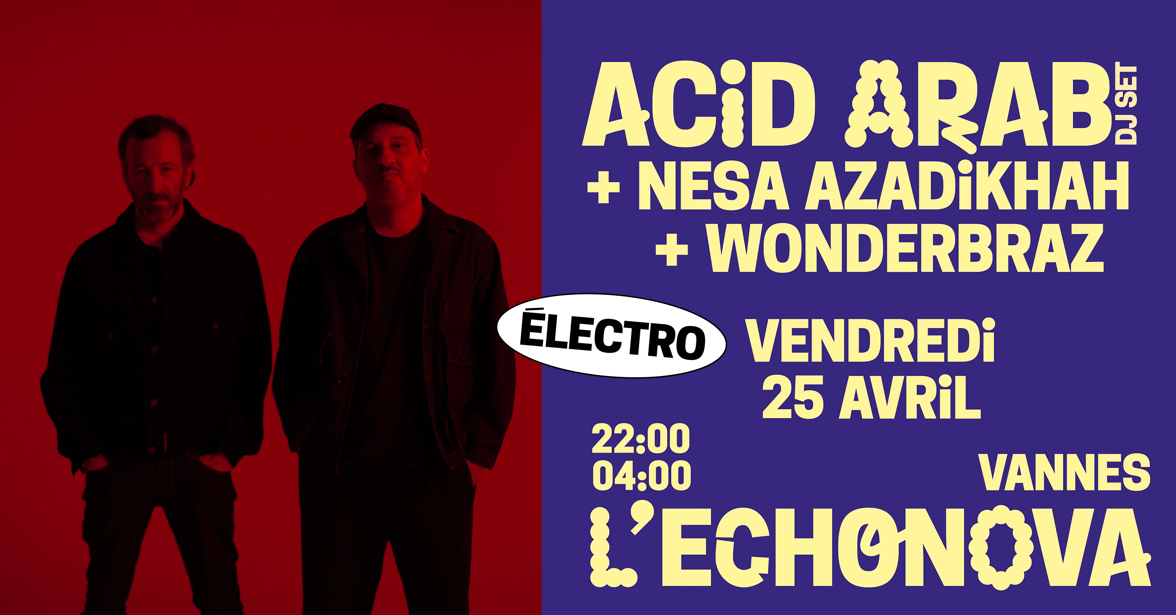 Acid Arab (Dj Set) + Nesa Azadikhah + Wonderbraz (Dj Set) Cover