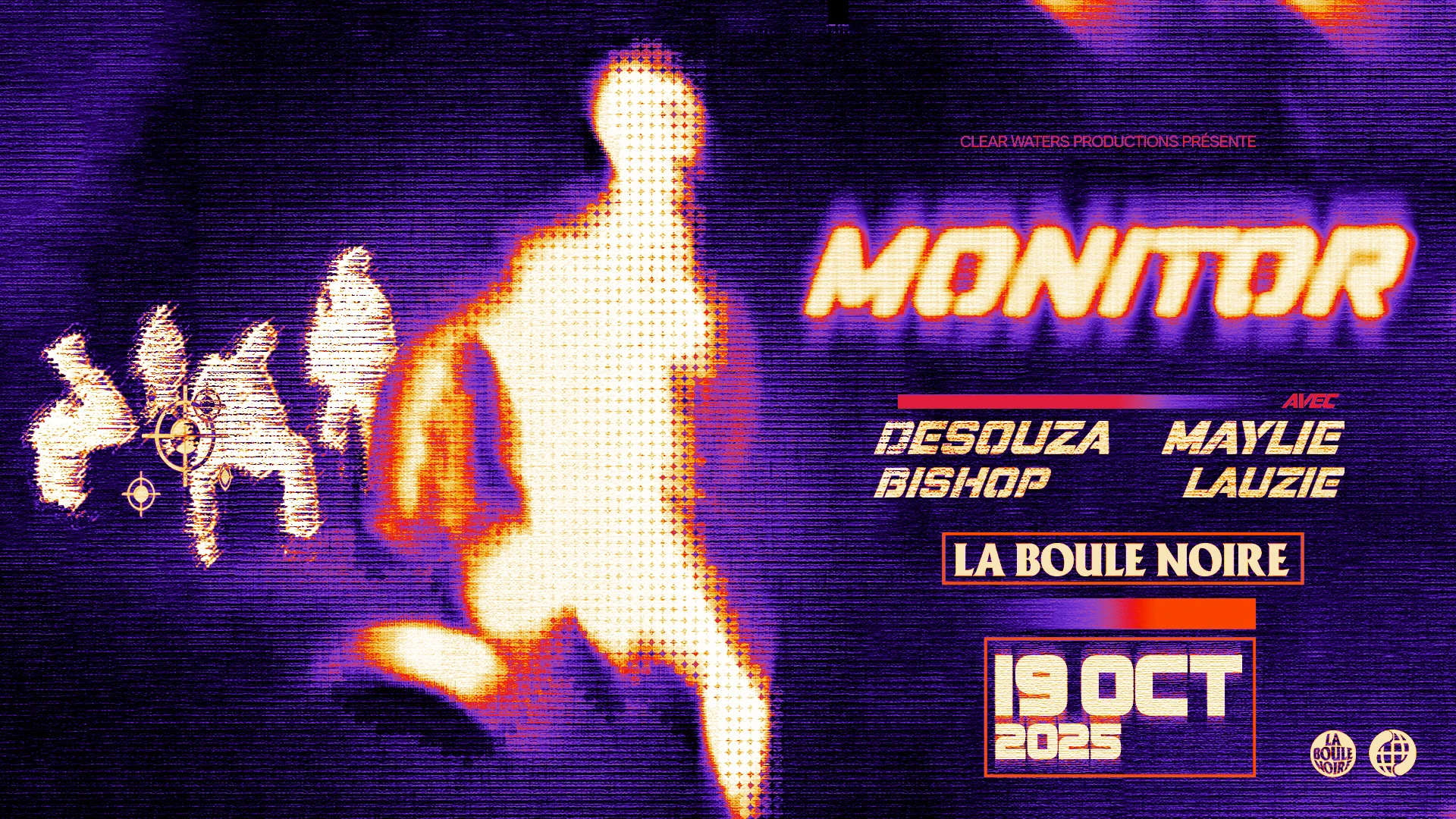 Monitor : Bishop + Desouza + Maylie + Lauzie @Boule Noire Cover