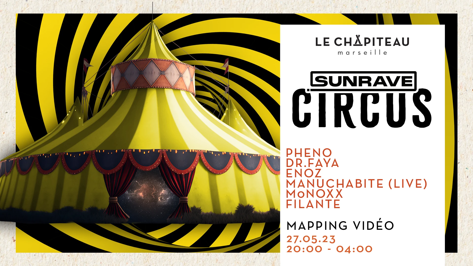 Sunrave Circus Cover