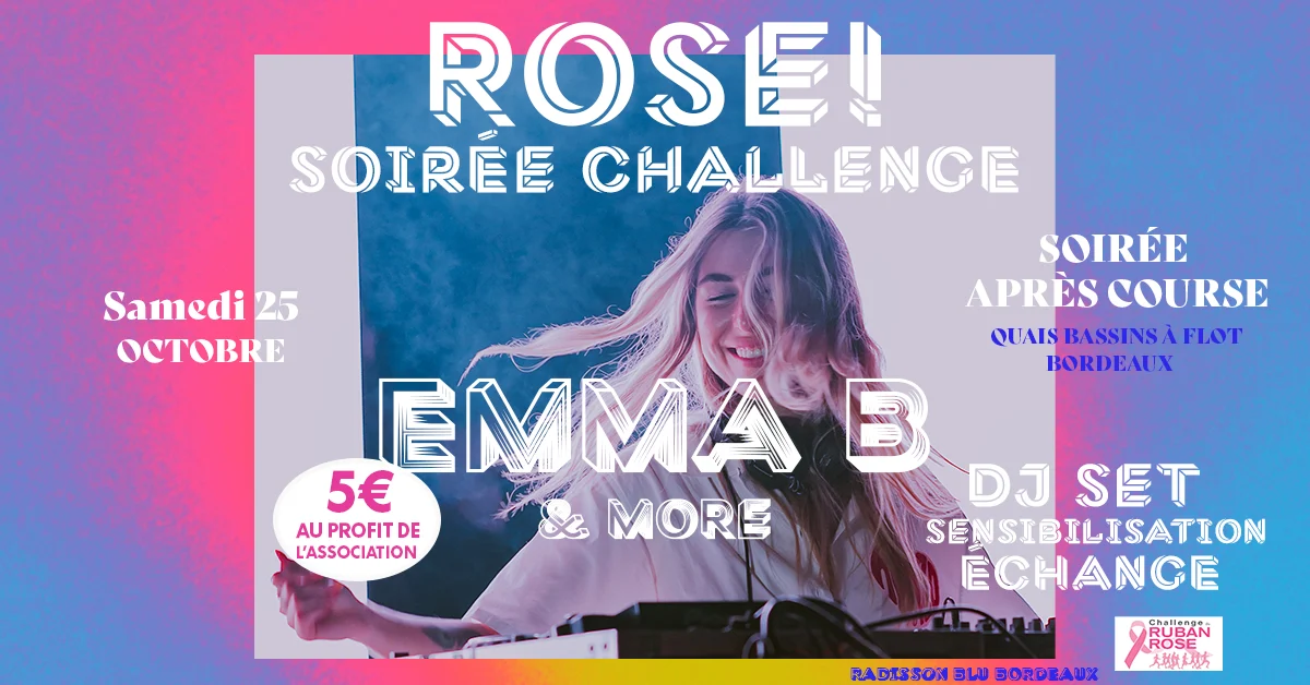Emma B À Bordeaux : Soirée Surprise Challenge Octobre Rose Cover