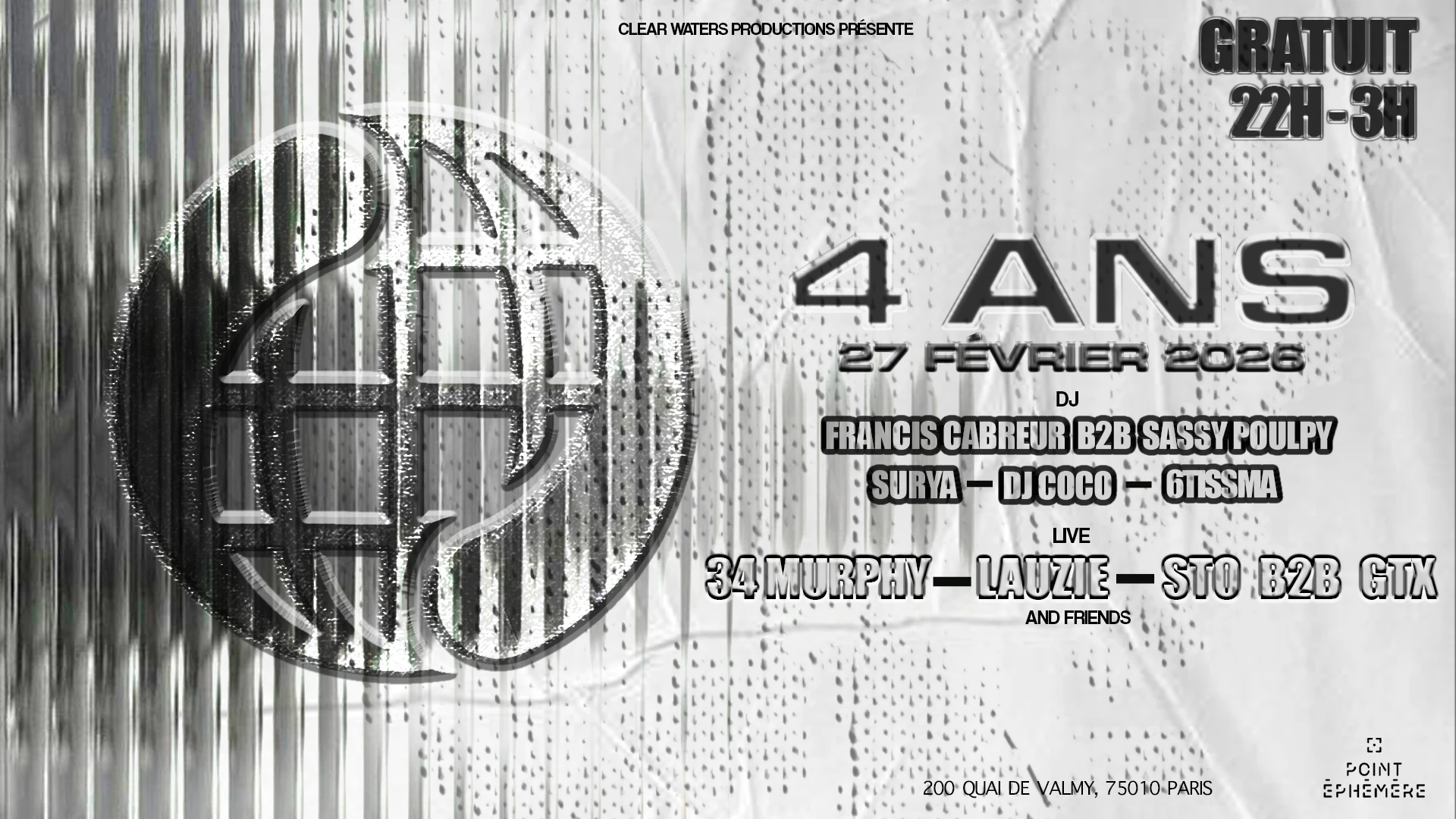 4 Ans Clear Waters Productions Cover