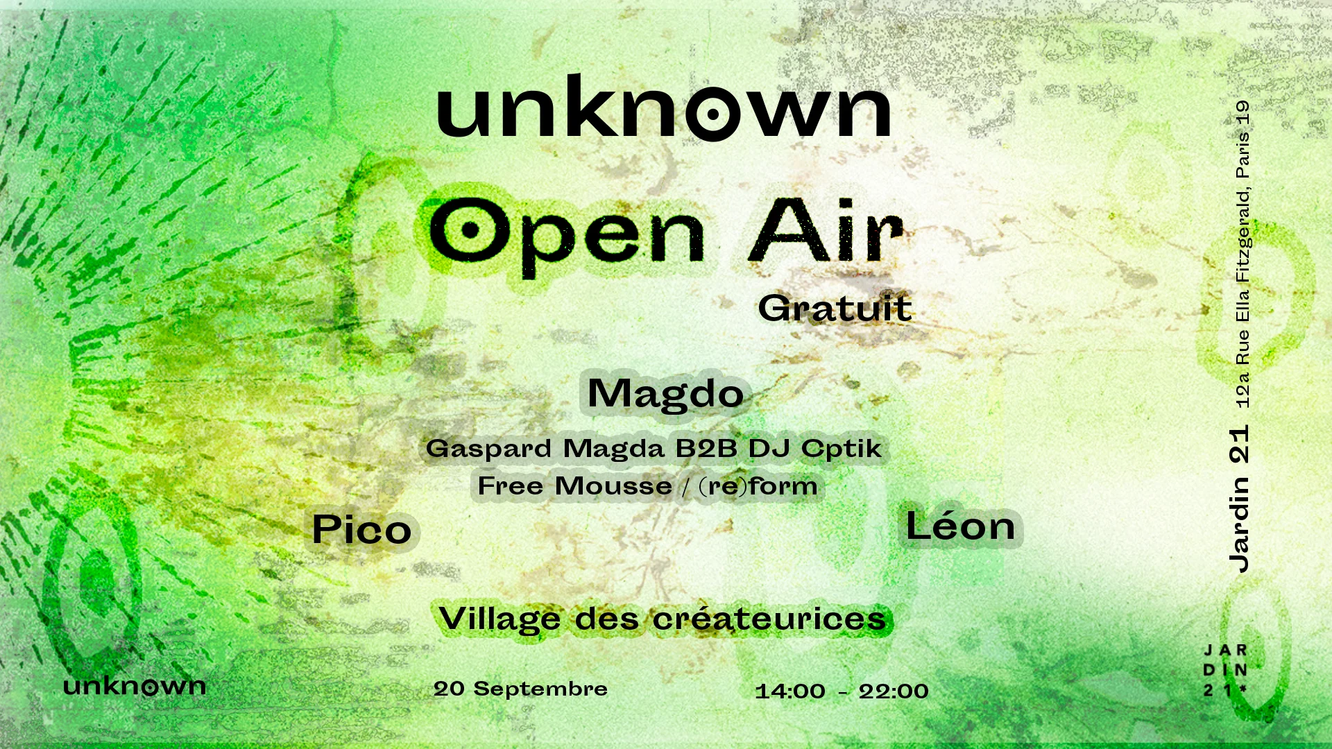 Unknown Records X Jardin21 - Open Air Cover