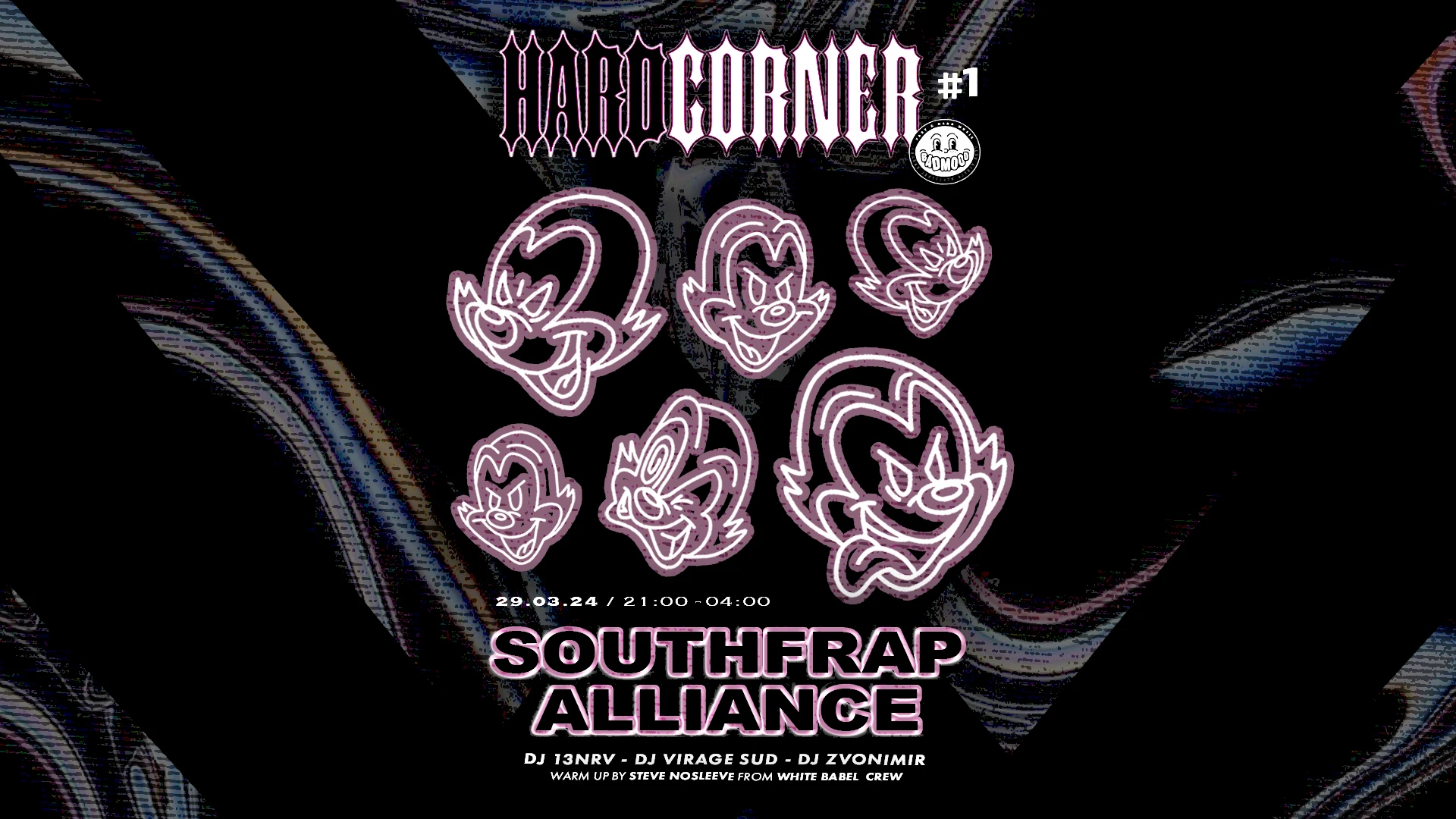 Hardcorner #1 - Badmood Invite Southfrap Alliance Cover