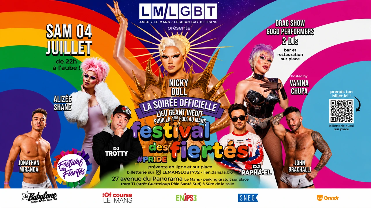 Festival Des Fiertés/Pride 2026 Soirée Officielle Au Mans Cover