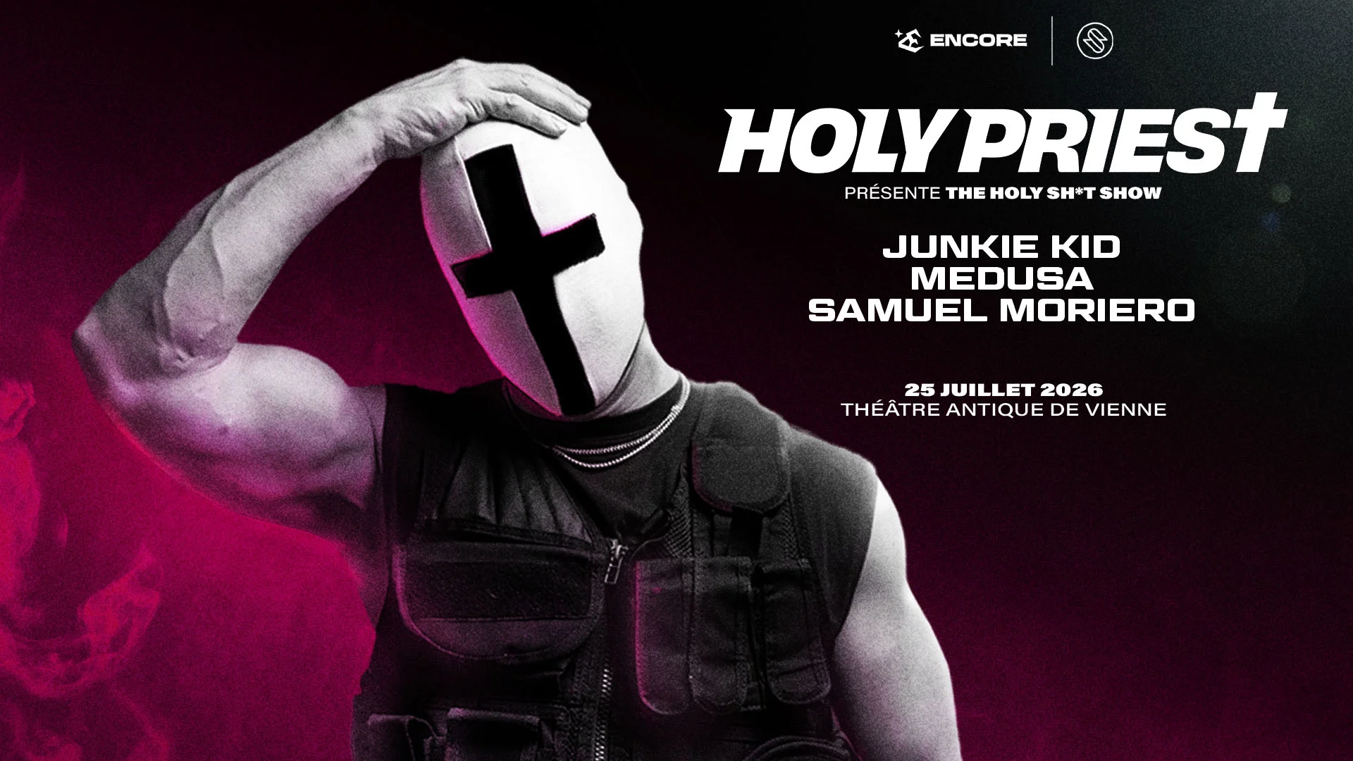 Holy Priest @ Vienne : Samuel Moriero, Medusa, Junkie Kid Cover