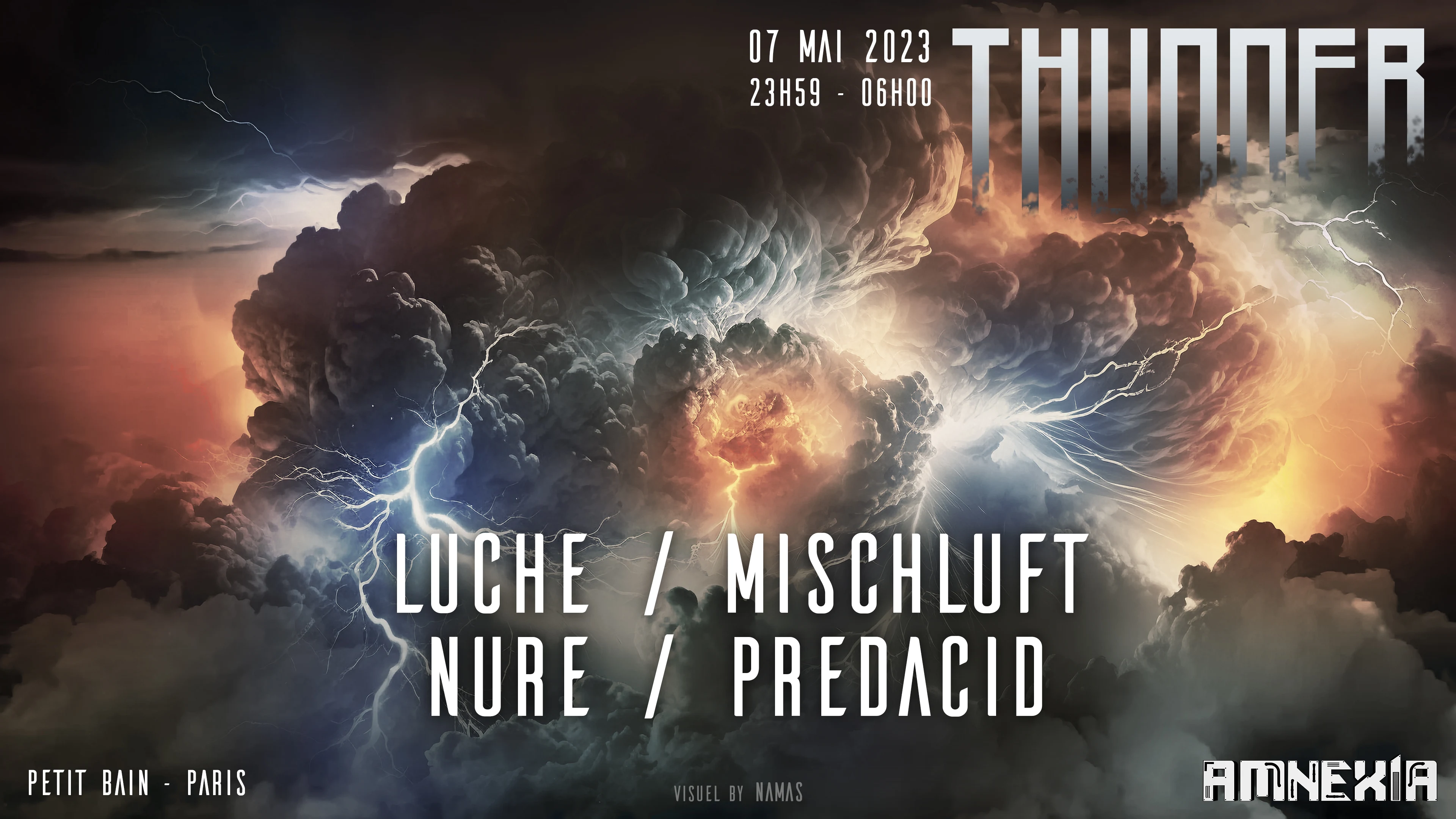 Thunder X Petit Bain : Mischluft, Nure, Luche, Predacid Cover