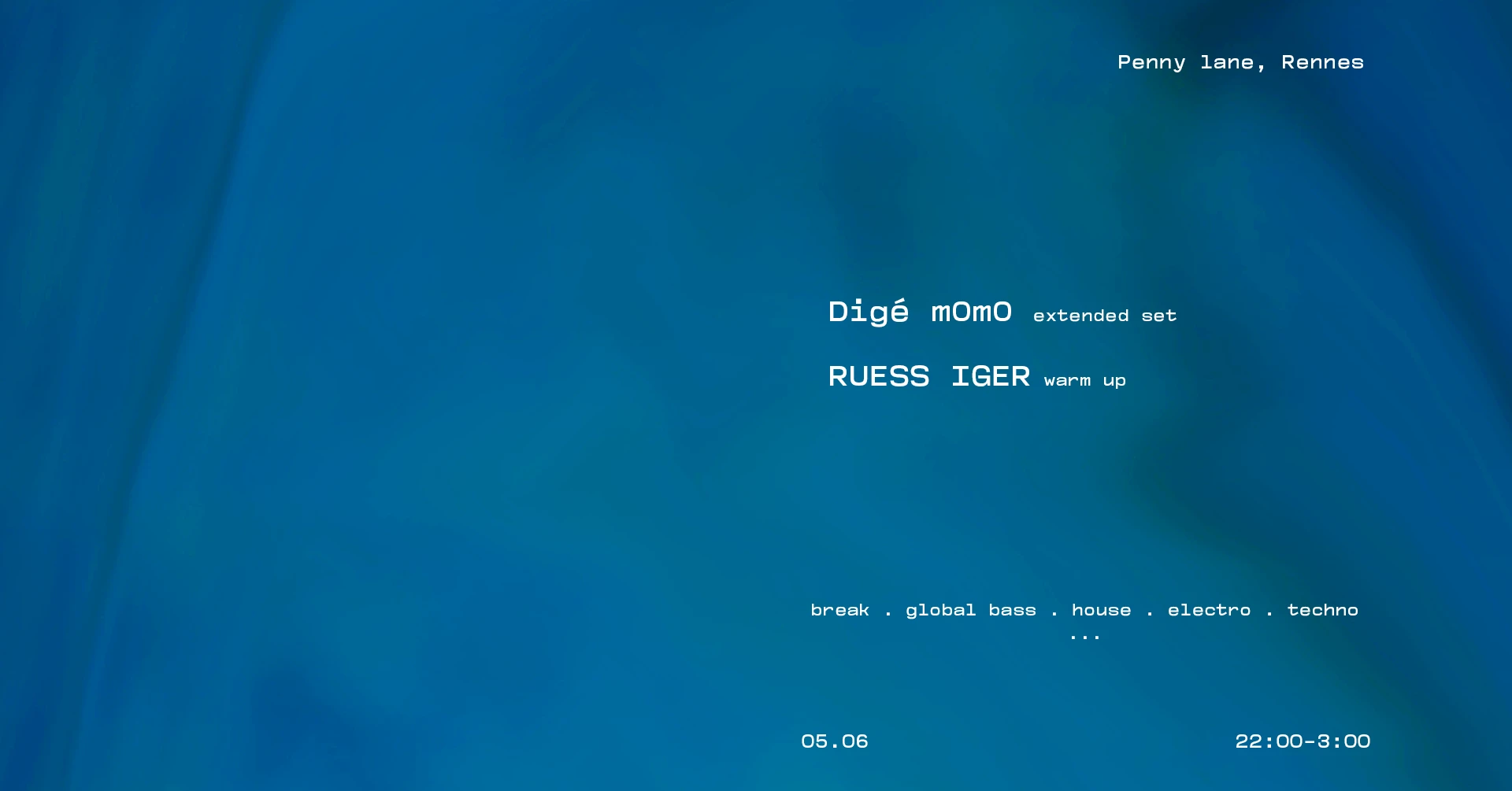 Digé M0m0 Extended Set Russ Iger Warm Up Cover