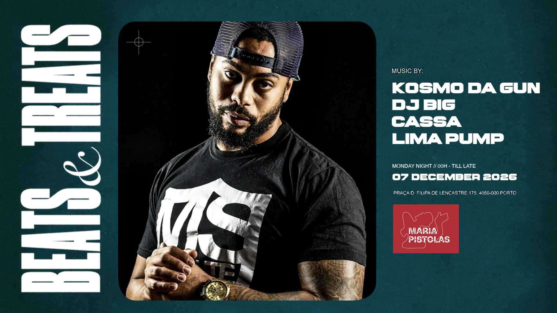 Mon. 07/12 (Holiday Eve) - Beats & Treats W/ Kosmo Da Gun Cover