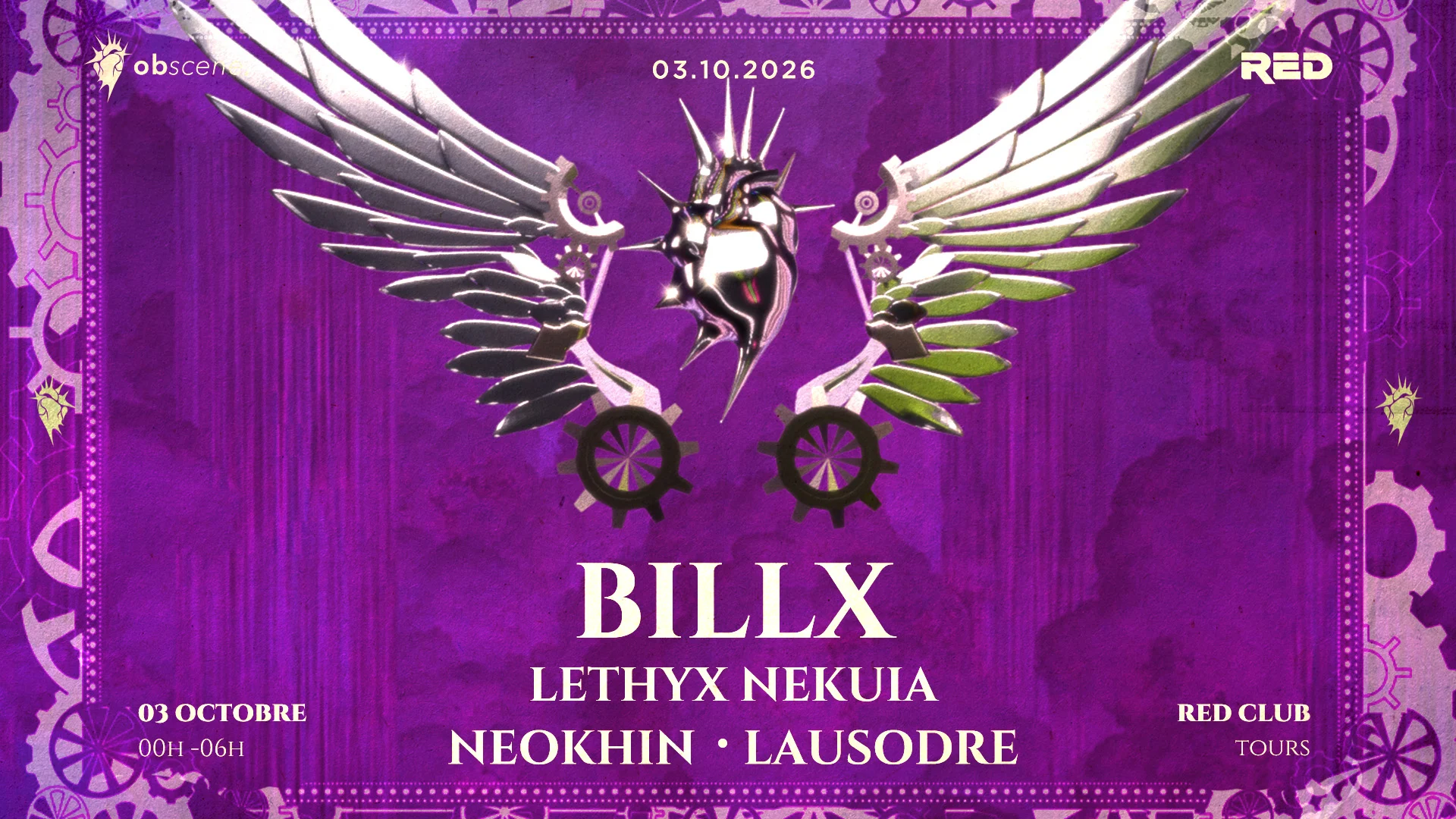 Obscene : Billx - Neøkhin - Lethyx Nekuia - Lausodre Cover