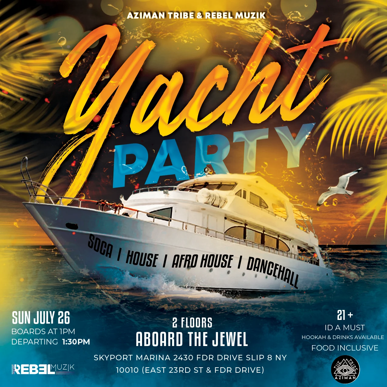 Soca House - Daytime Yacht Party (Soca, Afro, Dancehall) Cover