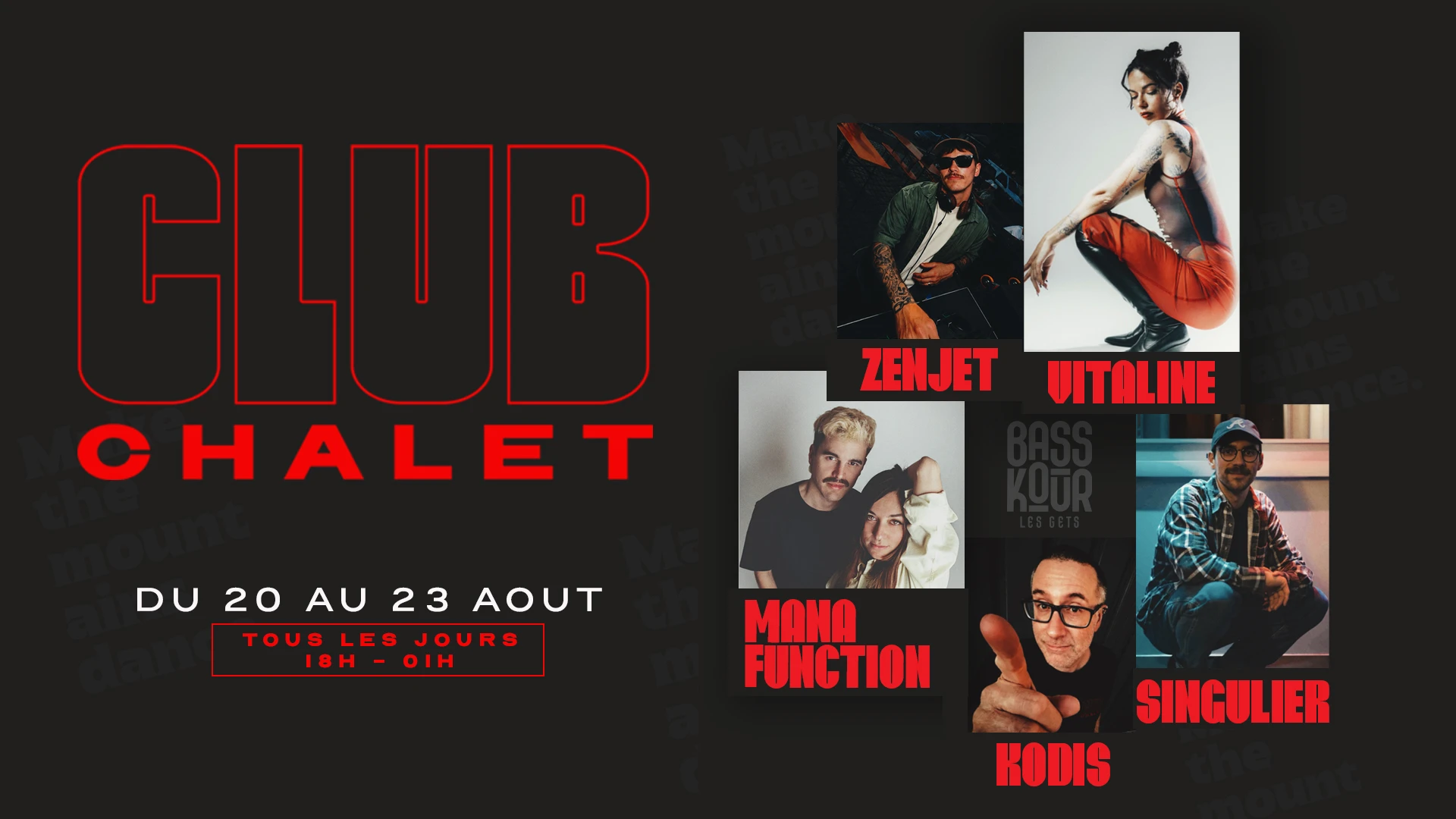 Club Chalet : Vitaline, Mana Function & More - Les Gets Cover