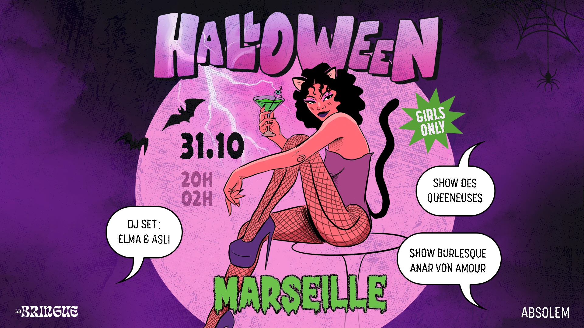 La Bringue - Marseille - Halloween 100% Girls Cover