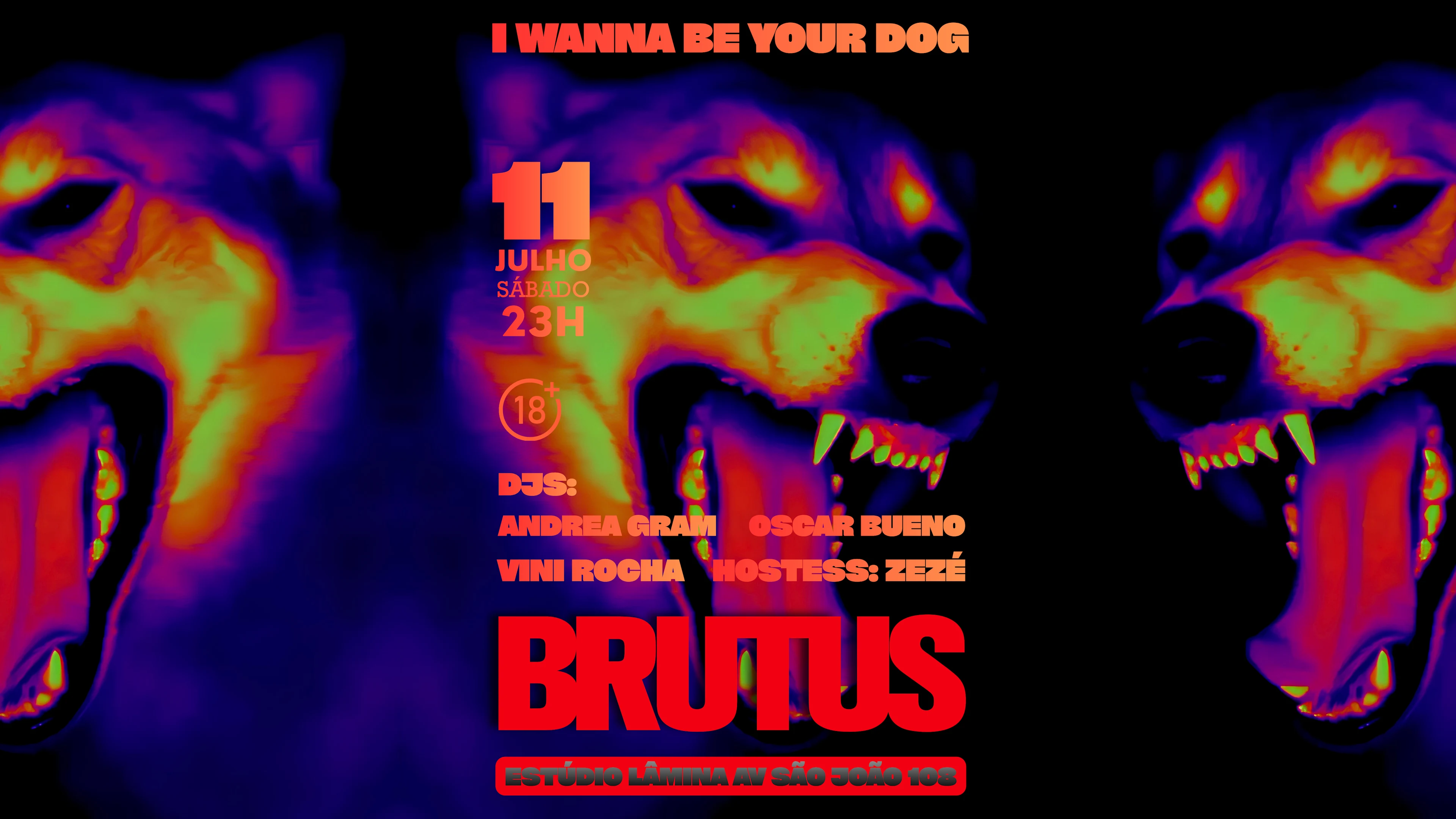 Brutus No Estúdio Lâmina - I Wanna Be Your Dog Cover