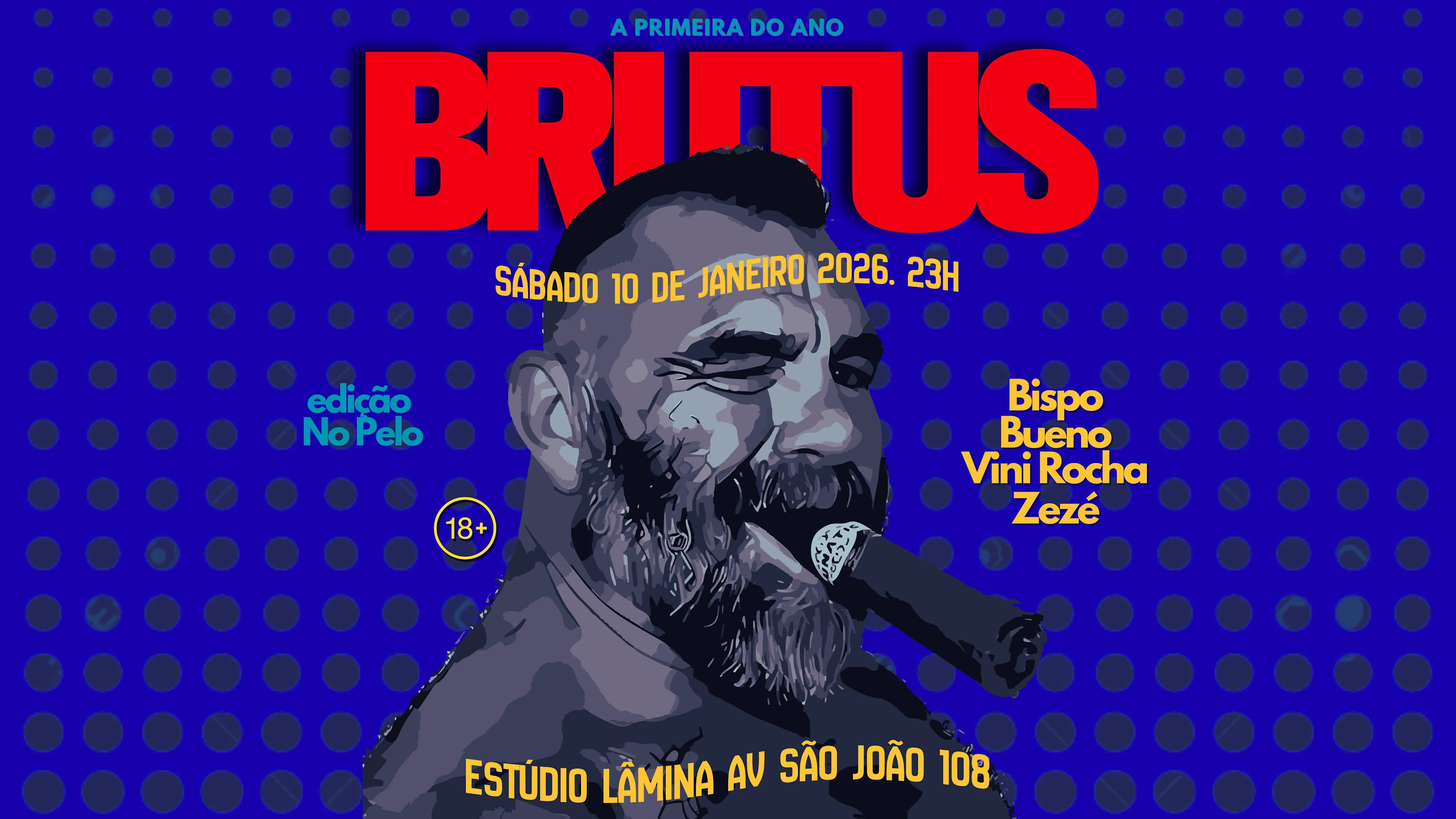 Brutus No Estúdio Lâmina | Primeira Do Ano | Edição No Pelo Cover