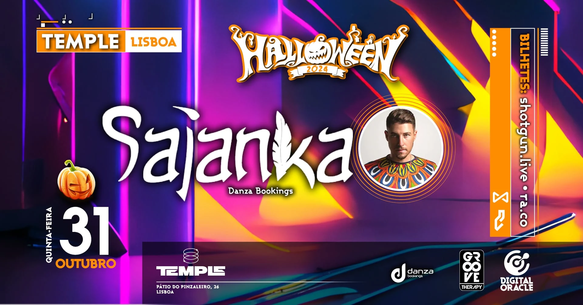 Halloween Night With Sajanka @ Temple LX Cover