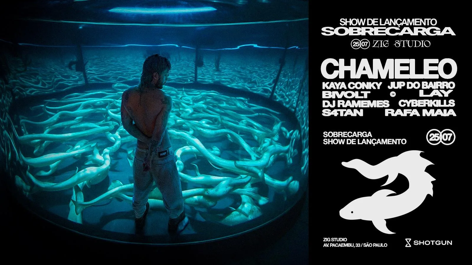 Chameleo: Festa De Lançamento “Sobrecarga” 25/7 Zigstudio Cover