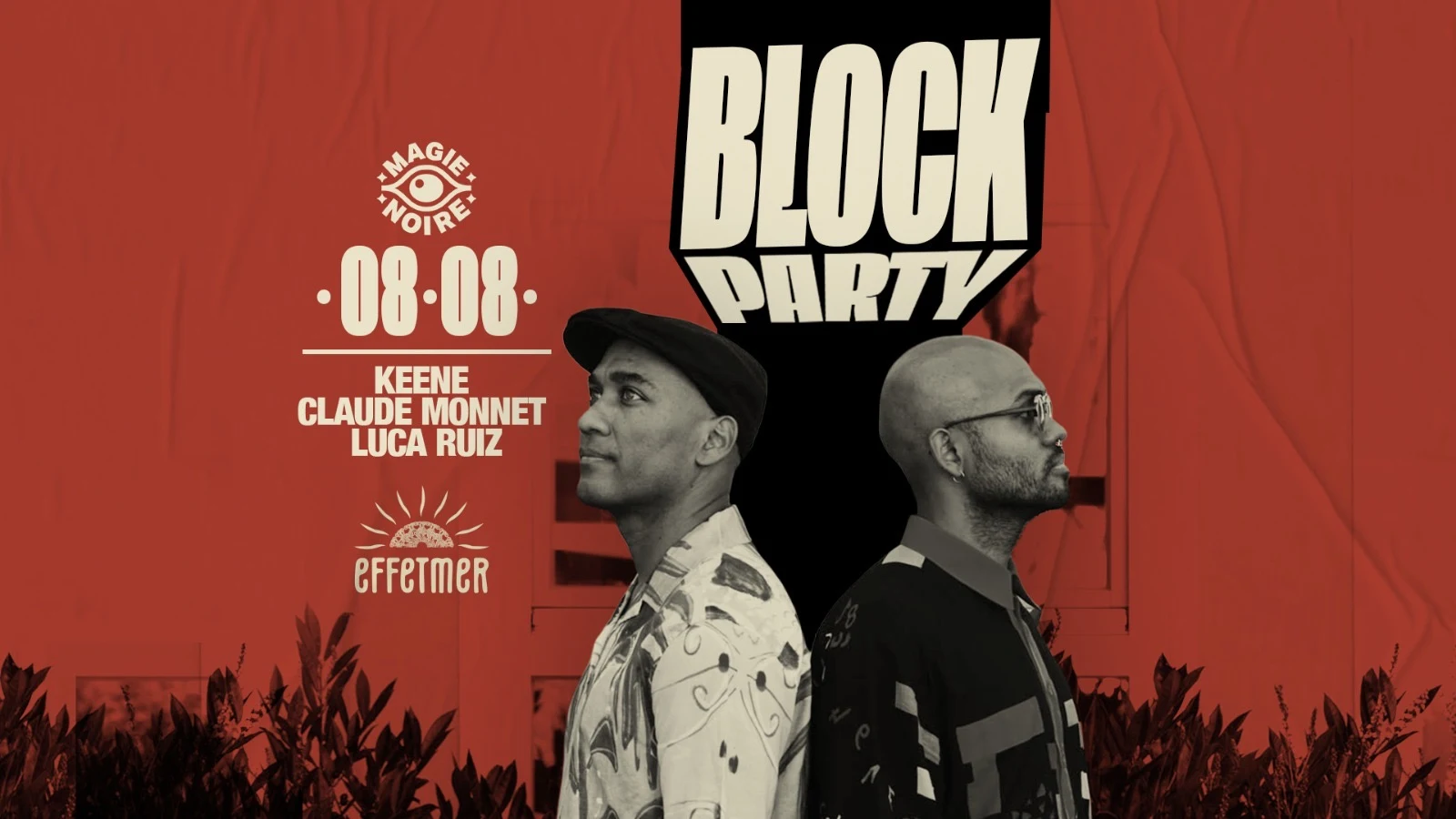 Block Party W/ Keene, Claude Monnet & Luca Ruiz Cover