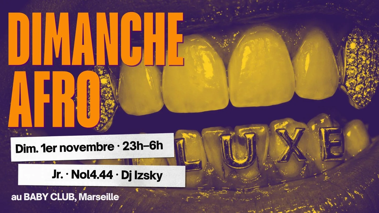 Dimanche Afro : Jr + Nol4.44 + Dj Izky Cover
