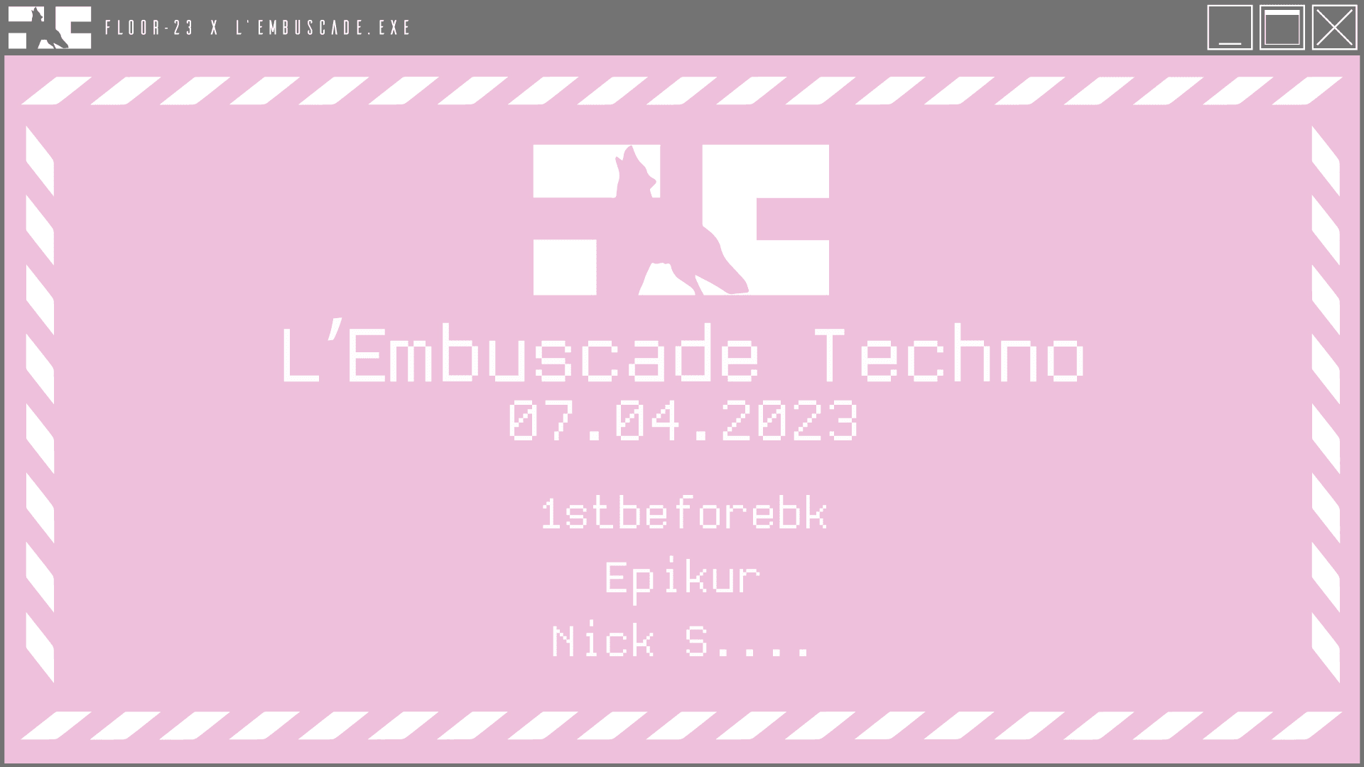 L'embuscade Techno X Floor-23 Cover