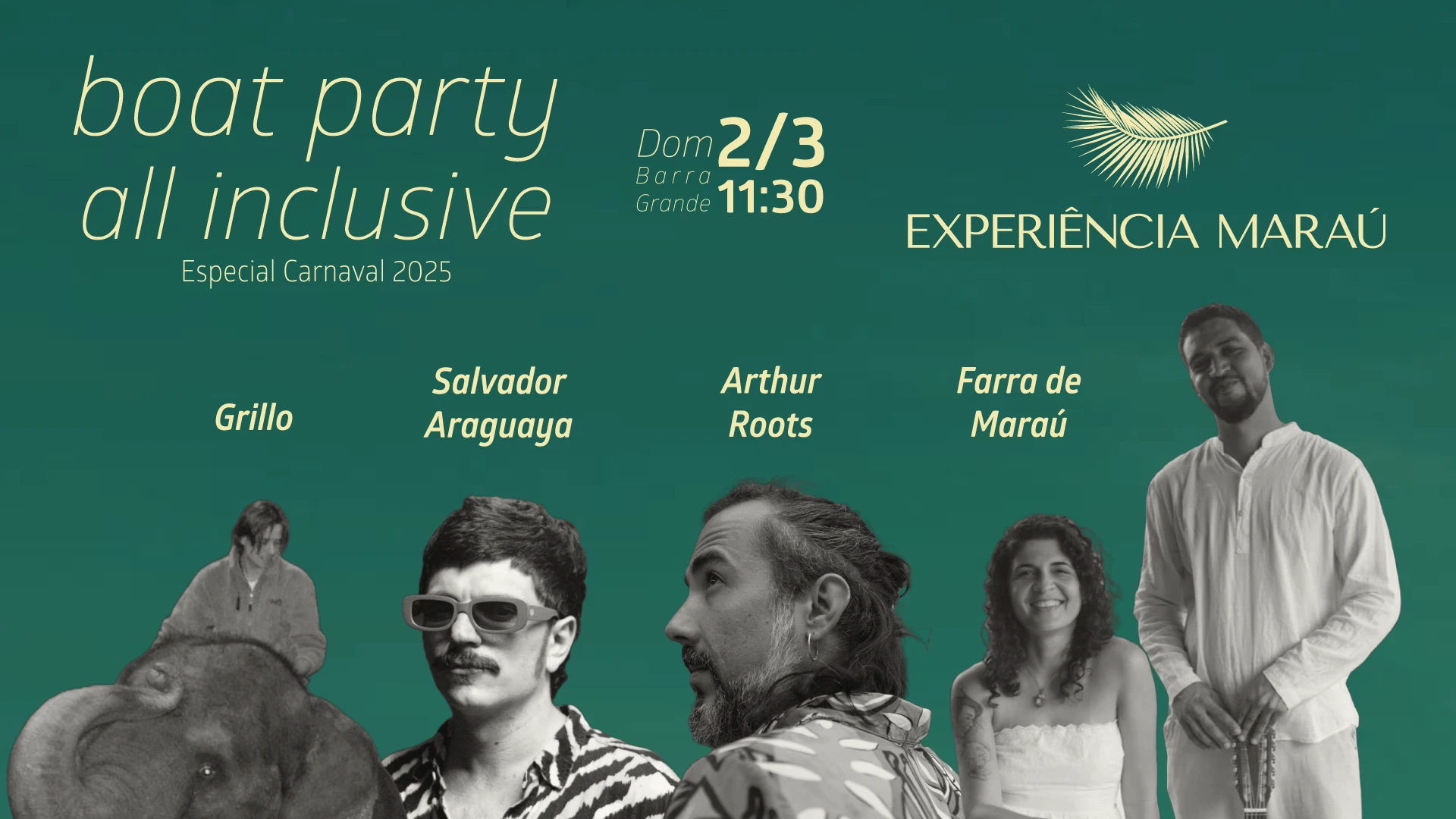 Experiência Maraú - Boat Party - Carnaval Cover