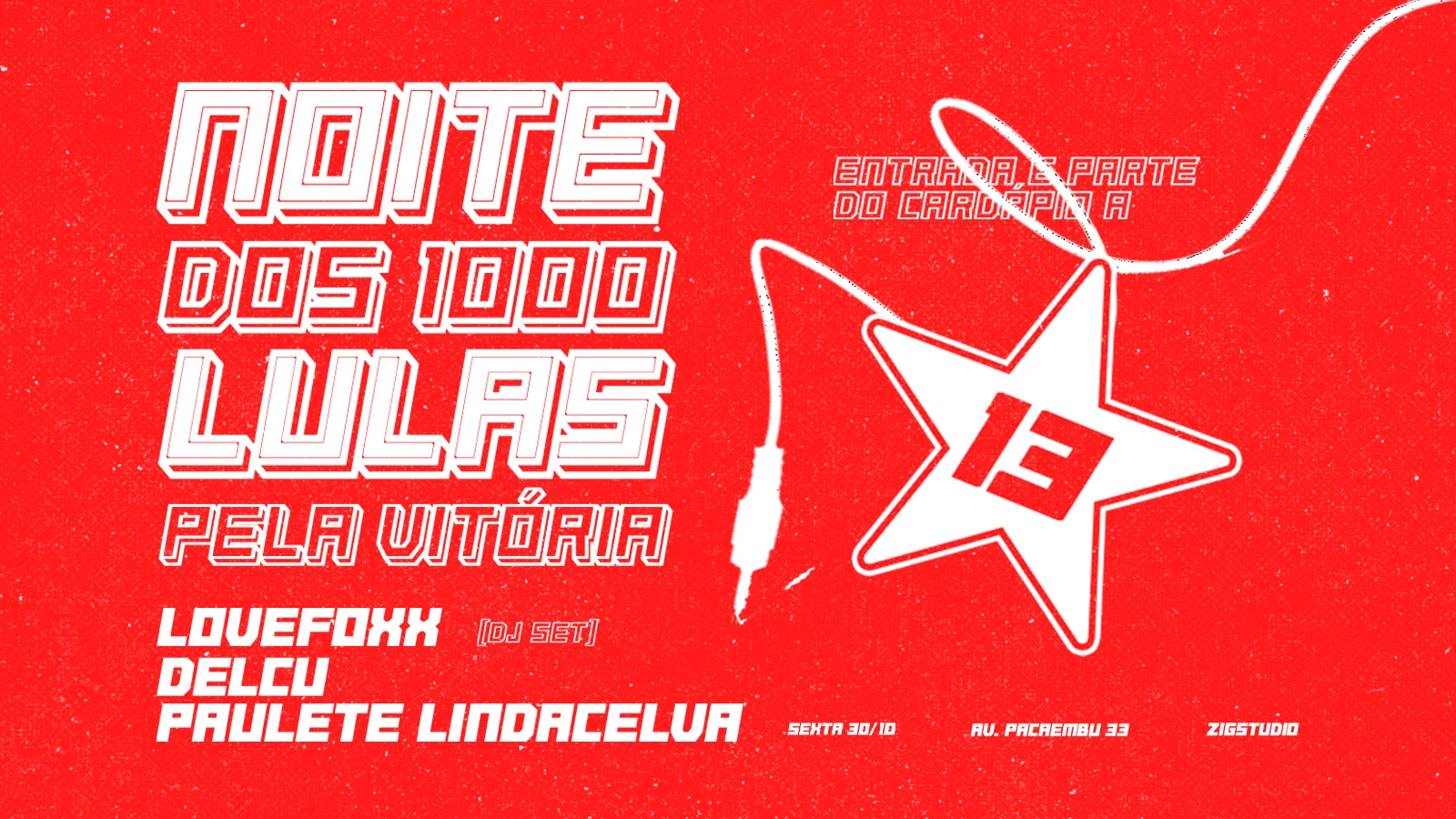 Noite Dos 1000 Lulas: Lovefoxxx (Dj Set) Sexta A 13 Reais Cover