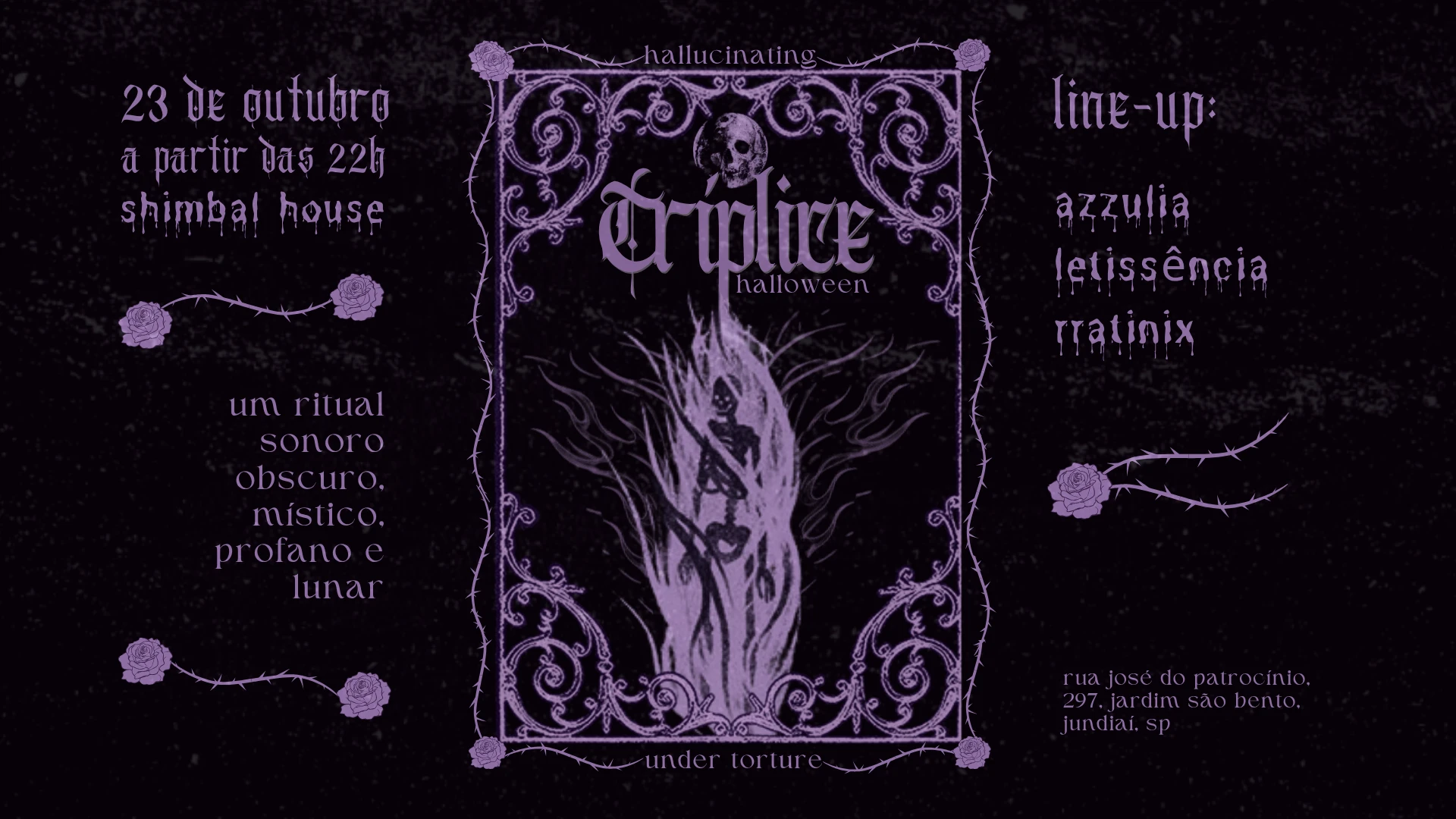 Tríplice: Halloween ☽23/10☾ Cover