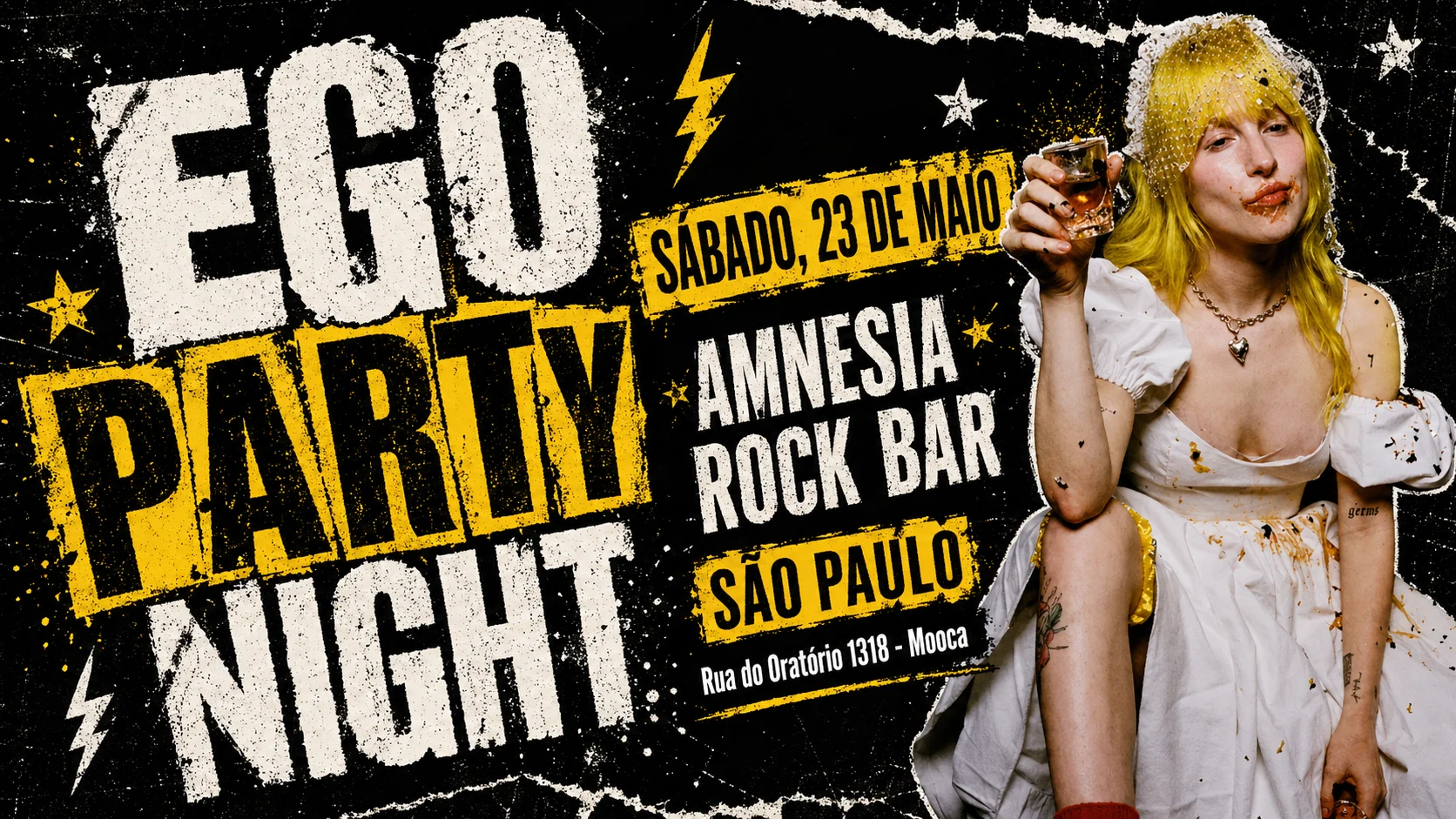 Ego Party No Amnesia Rock Bar Cover