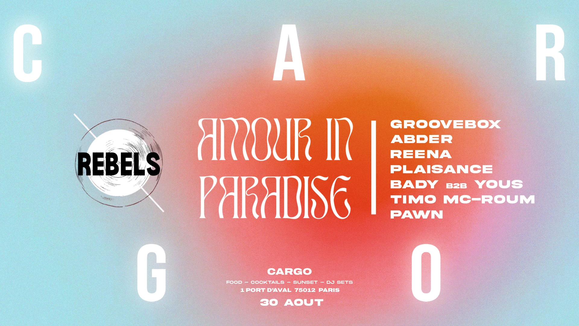 Cargo X Rebels Invite Amour In Paradise Cover