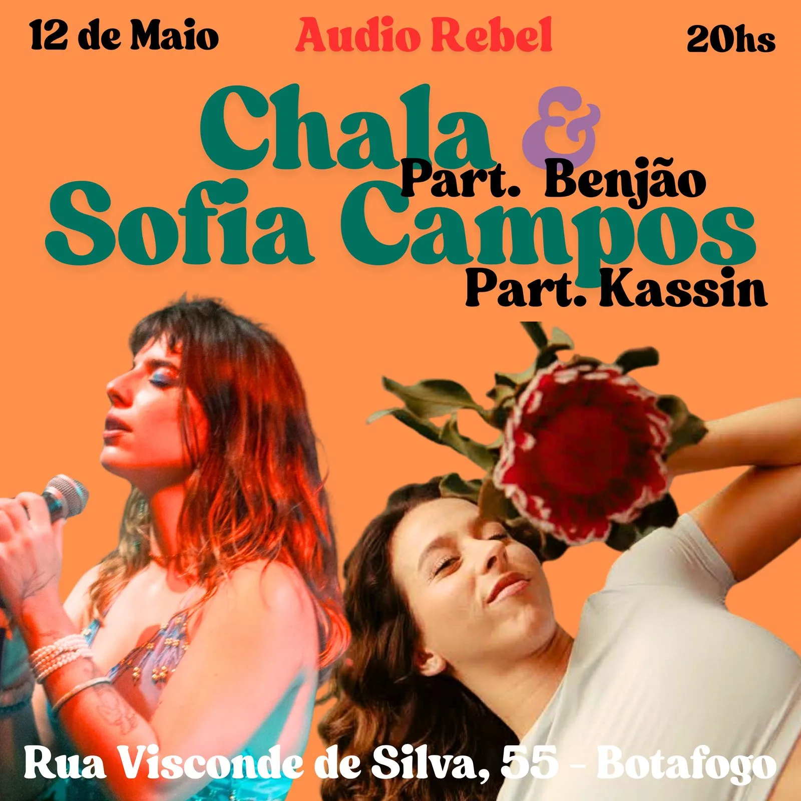 Conexões Sonoras: Chala & Sofia Campos Na Rebel Cover