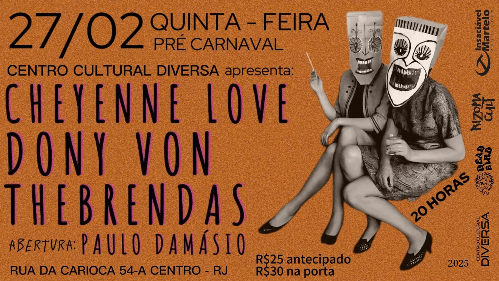 Cheyenne Love + Dony Von + The Brendas Cover
