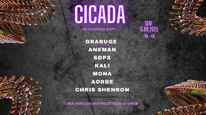 Cicada Blockchain Party Cover