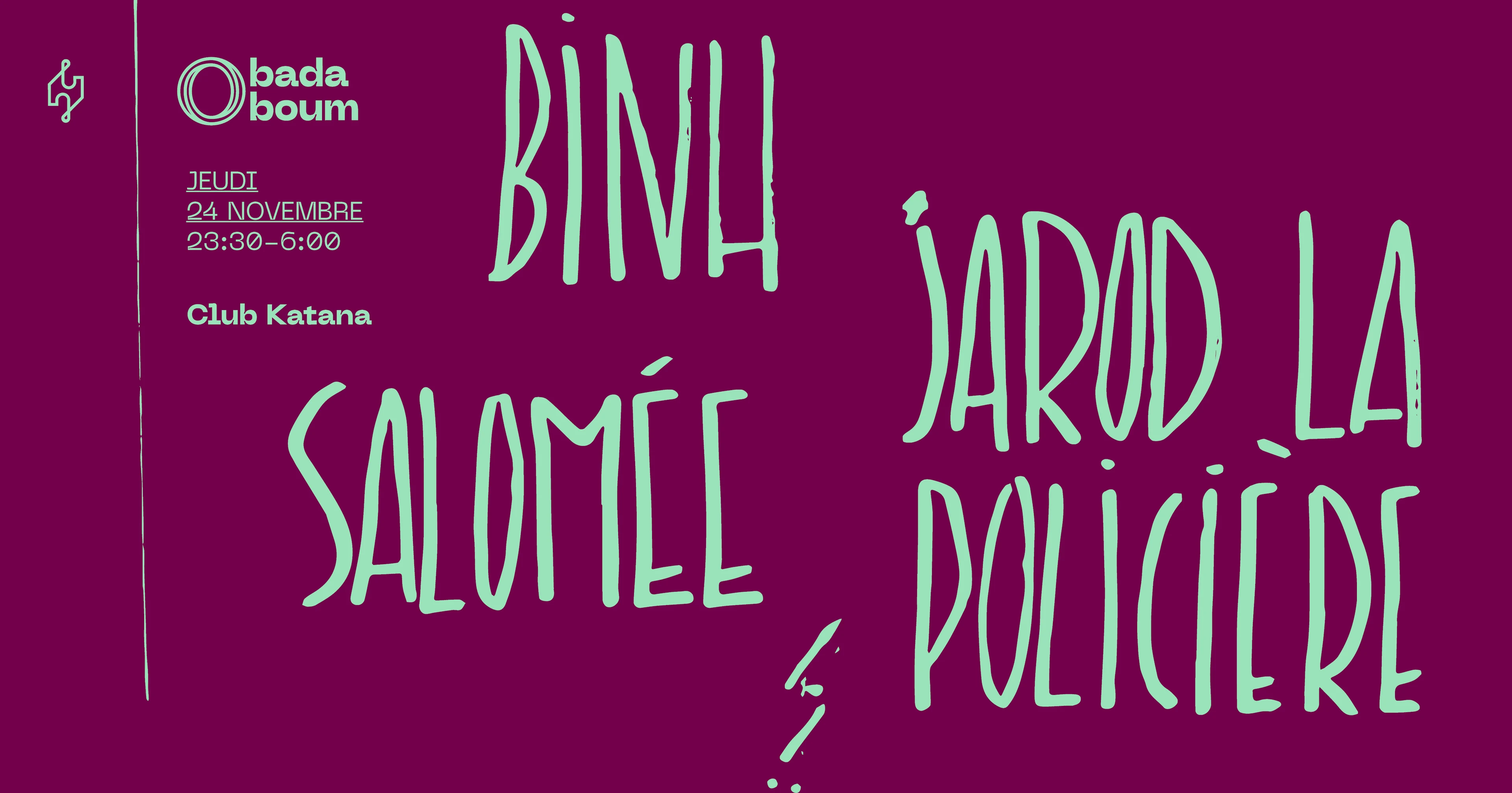 Club Katana — Binh (+) Salomée (+) Jarod La Policière Cover