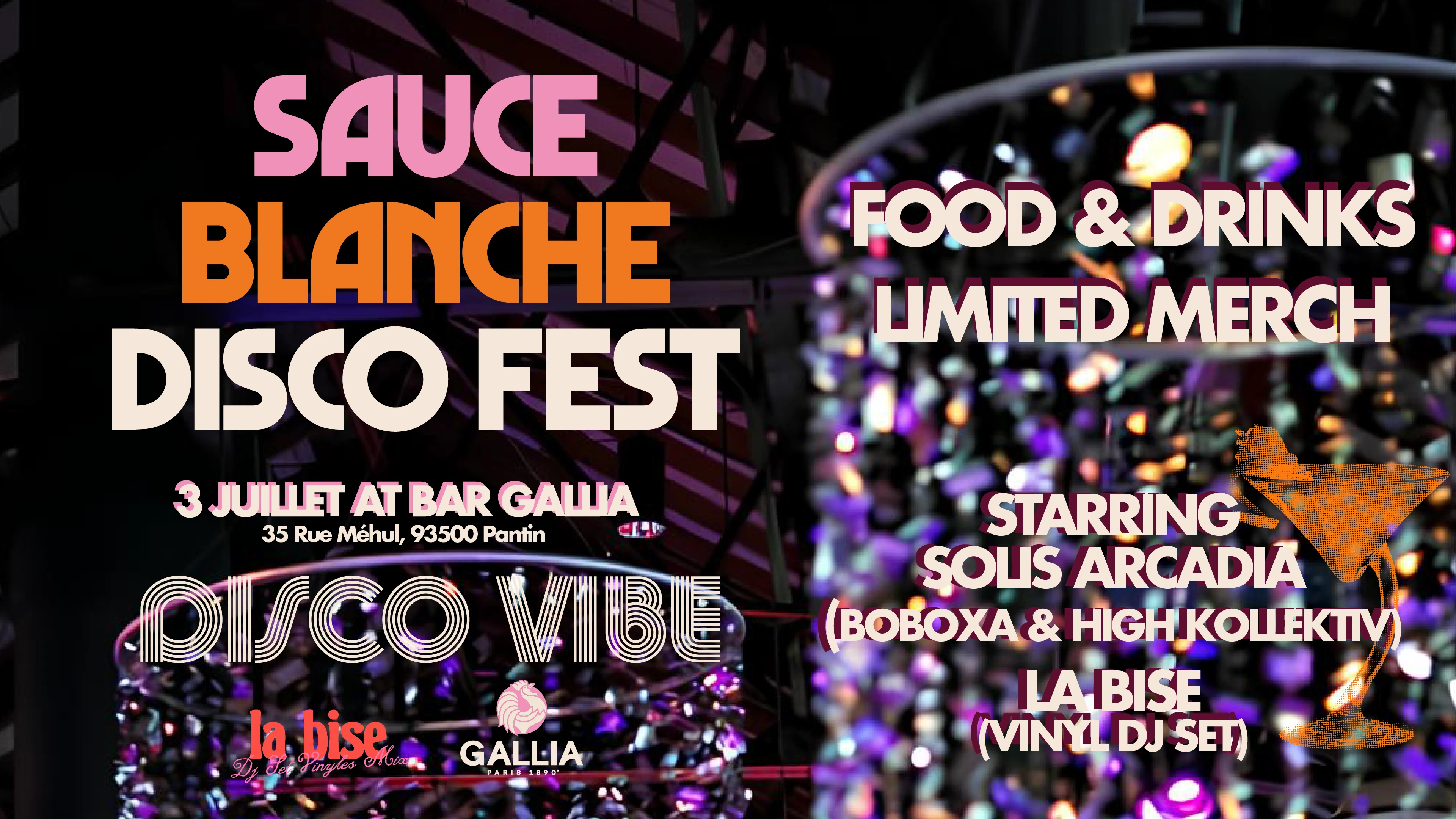 Sauce Blanche Disco Fest' By Gallia & Sbdc Cover